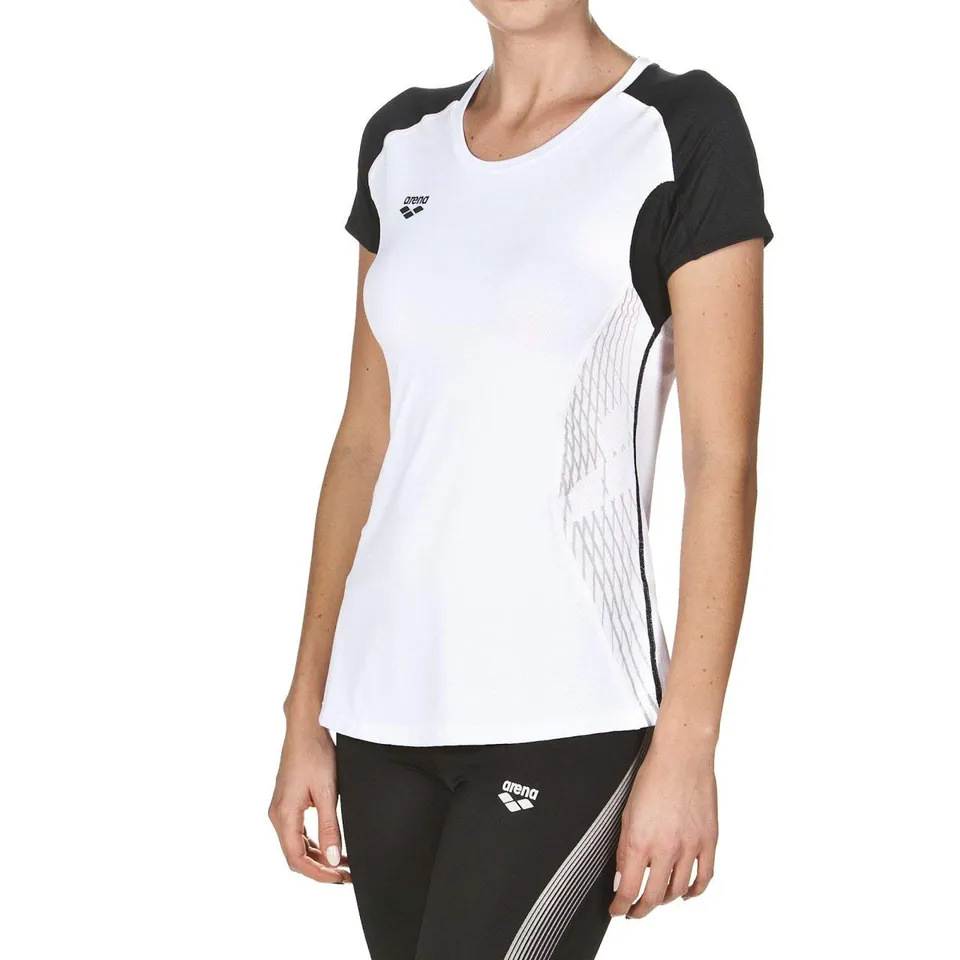 arena-w-run-s-s-panel-maglia-sportiva-donna-manica-corta image 1
