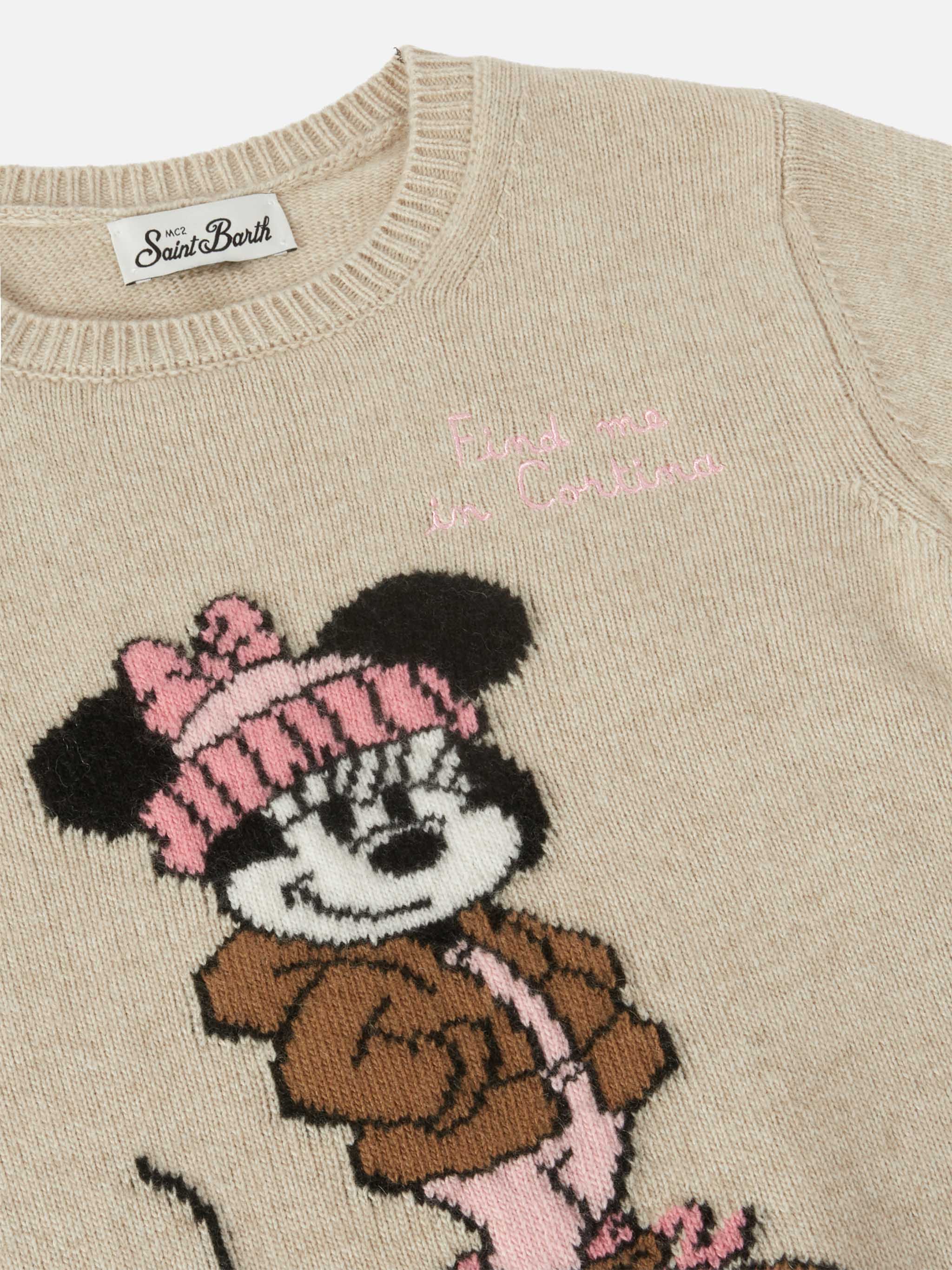 mc2-saint-barth-princess-maglione-bambina-misto-cashmere-minnie-marrone image 2