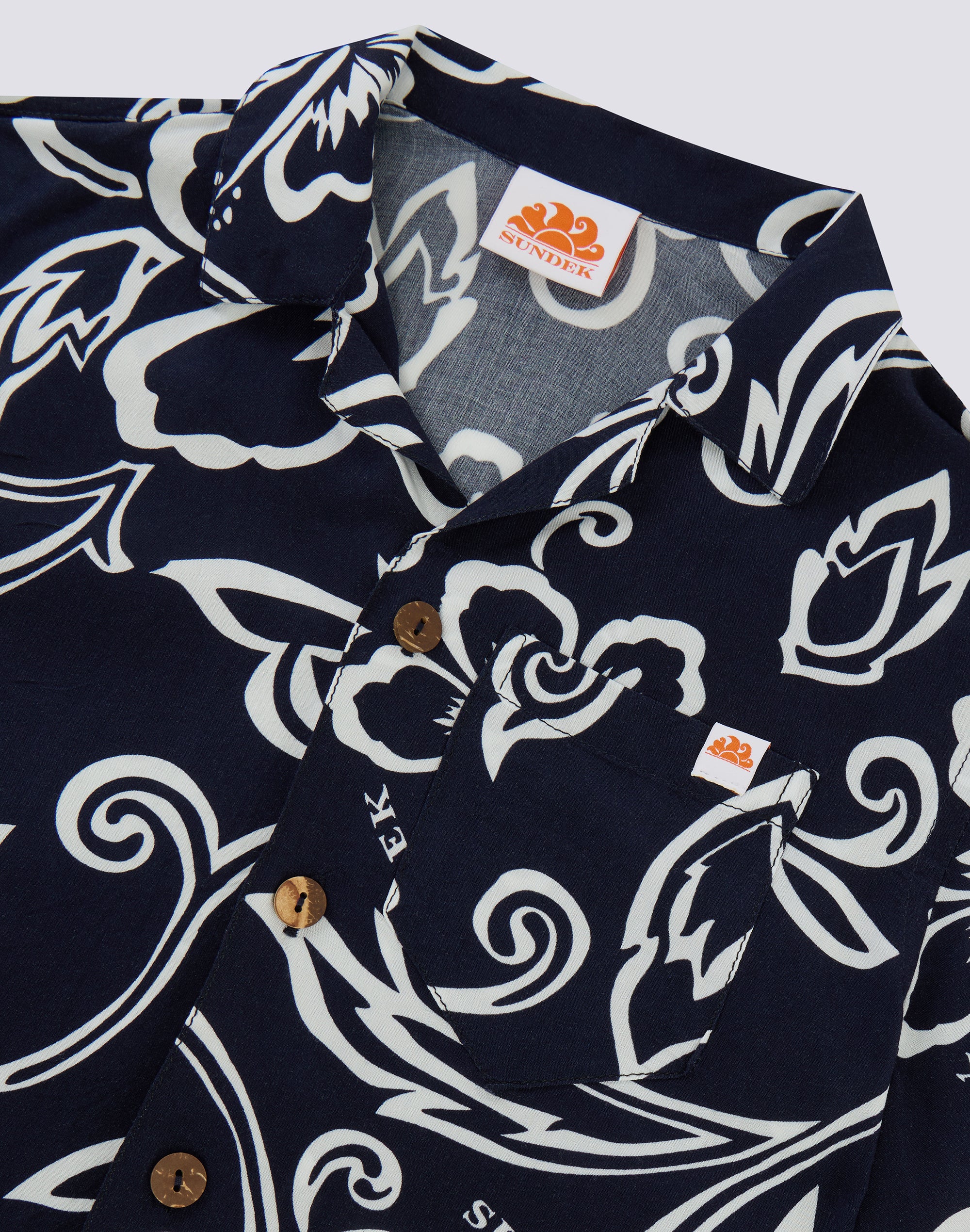 sundek-camicia-bambino-bowling-a-maniche-corte-stampa-floreale image 3