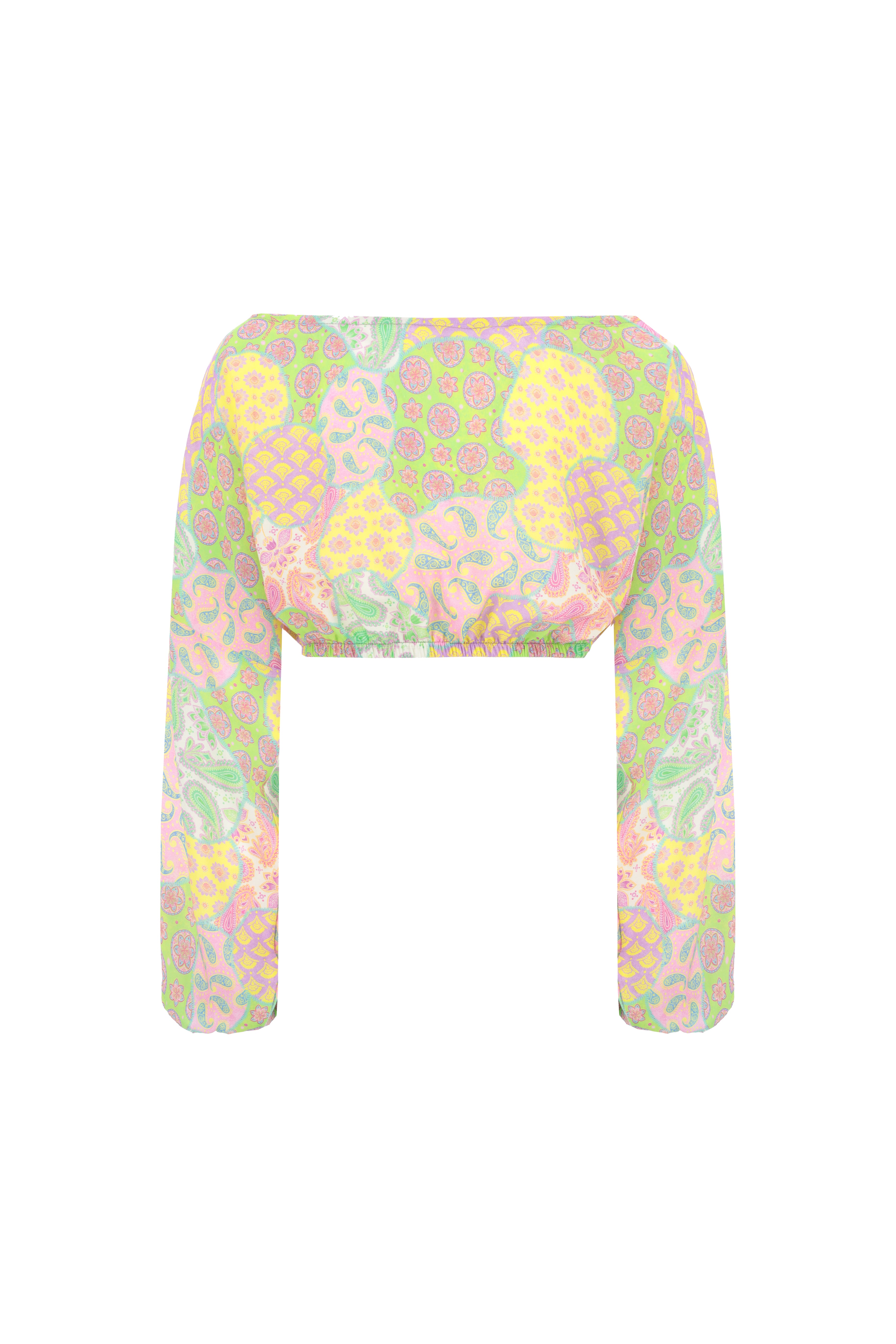 4giveness-crop-top-ml-in-mussola-fantasia-girl-kids-cover-up image 1