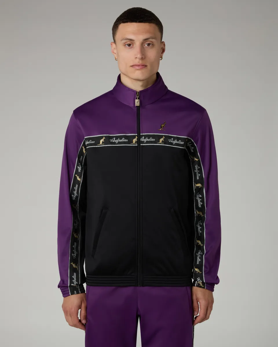 australian-duo-track-jacket-giacca-in-acetato-viola-ss26 image 1