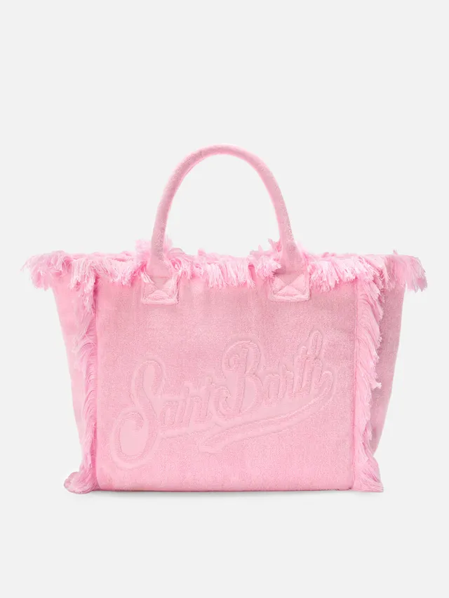 mc2-saint-barth-vanity-borsa-shopper-spugna-rosa-tinta-unita image 1