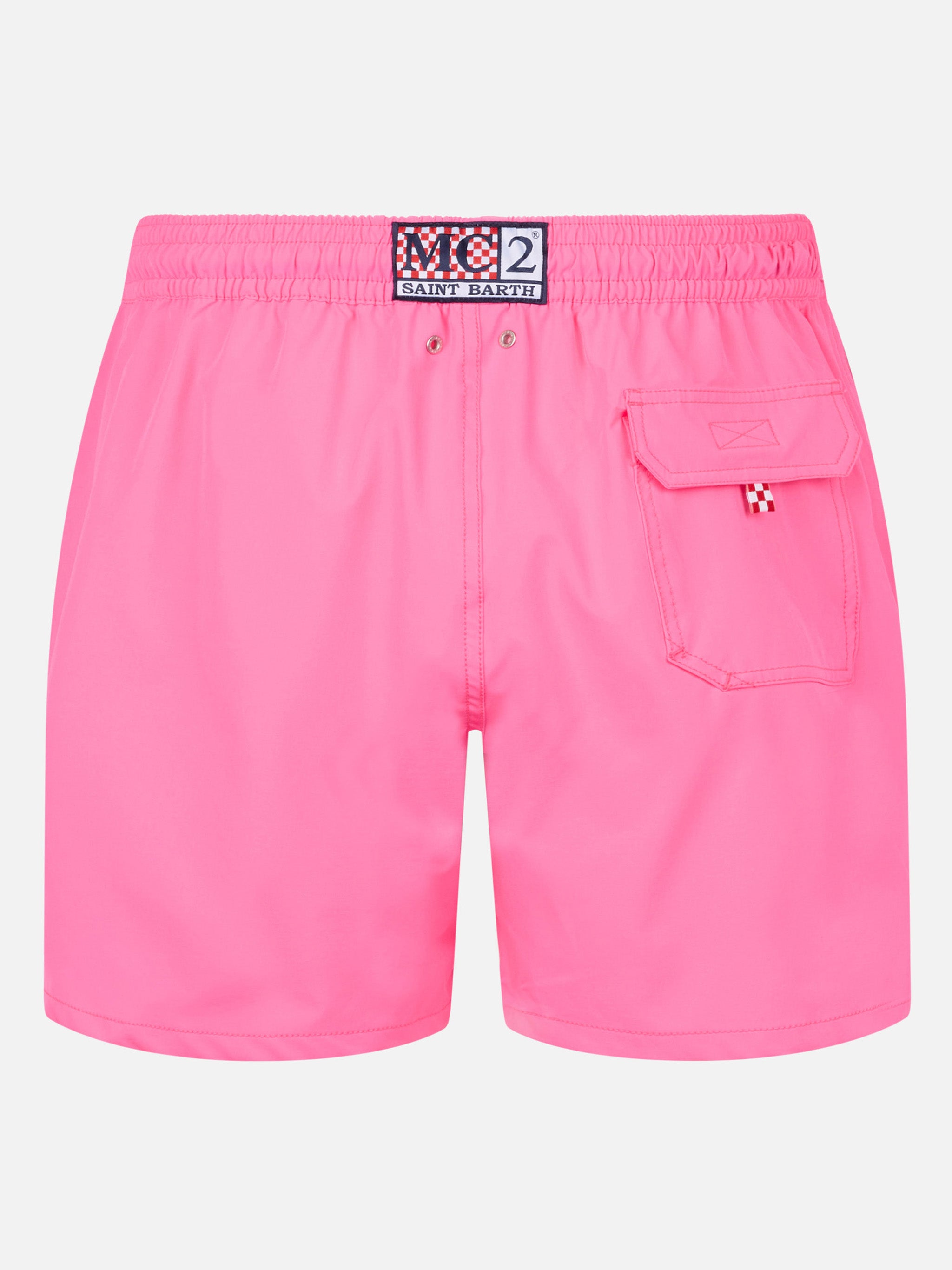 mc2-saint-barth-shorts-mare-comfort-rosa-fluo-con-ricamo-mi-girano-le-palline-sp image 2