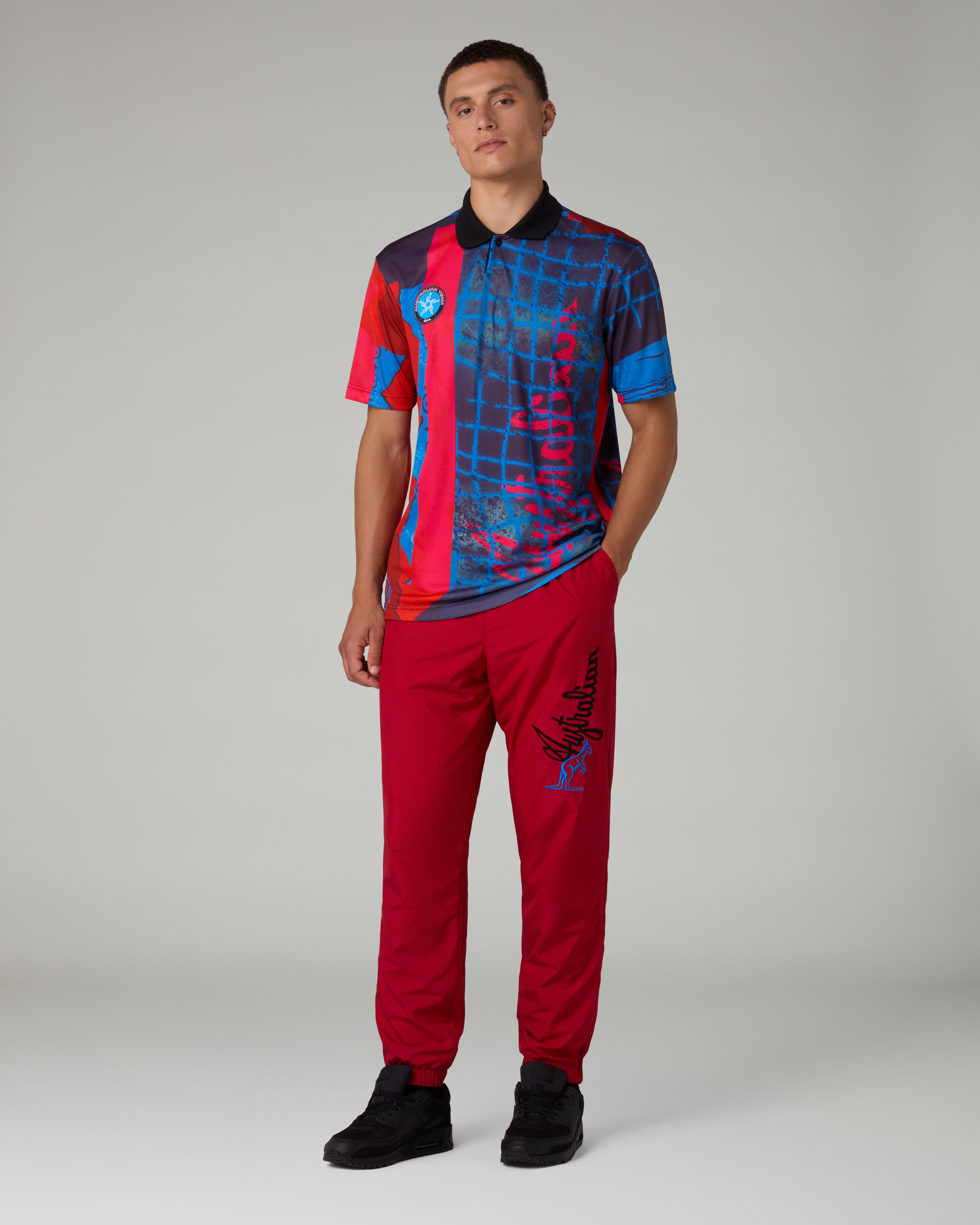 australian-randall-soccer-polo-shirt-polo-sportiva-blu-capri image 2