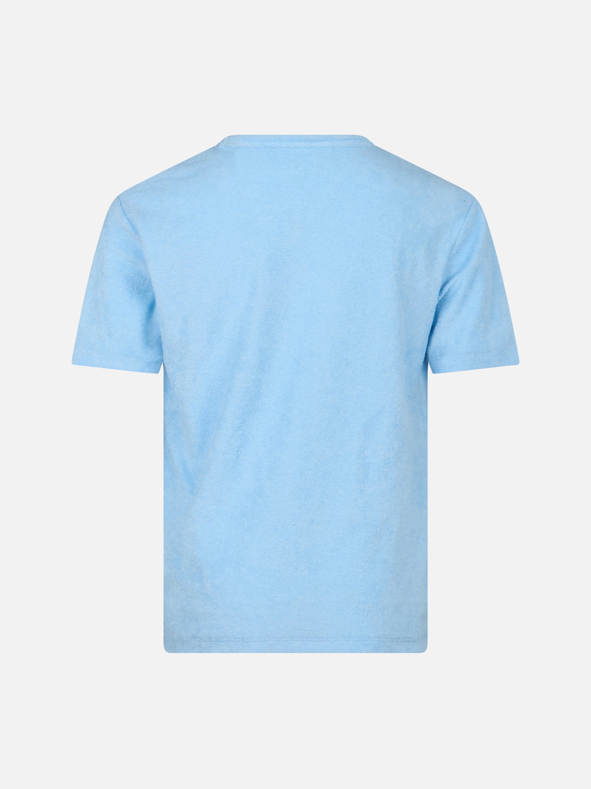 mc2-saint-barth-t-shirt-bambino-gary-in-spugna-azzurra-con-ricamo-st-barth image 2