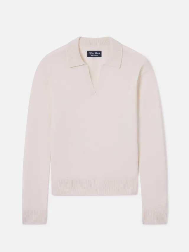 maglia-eze-mc2-saint-barth-in-cashmere-off-white-con-collo-polo image 1