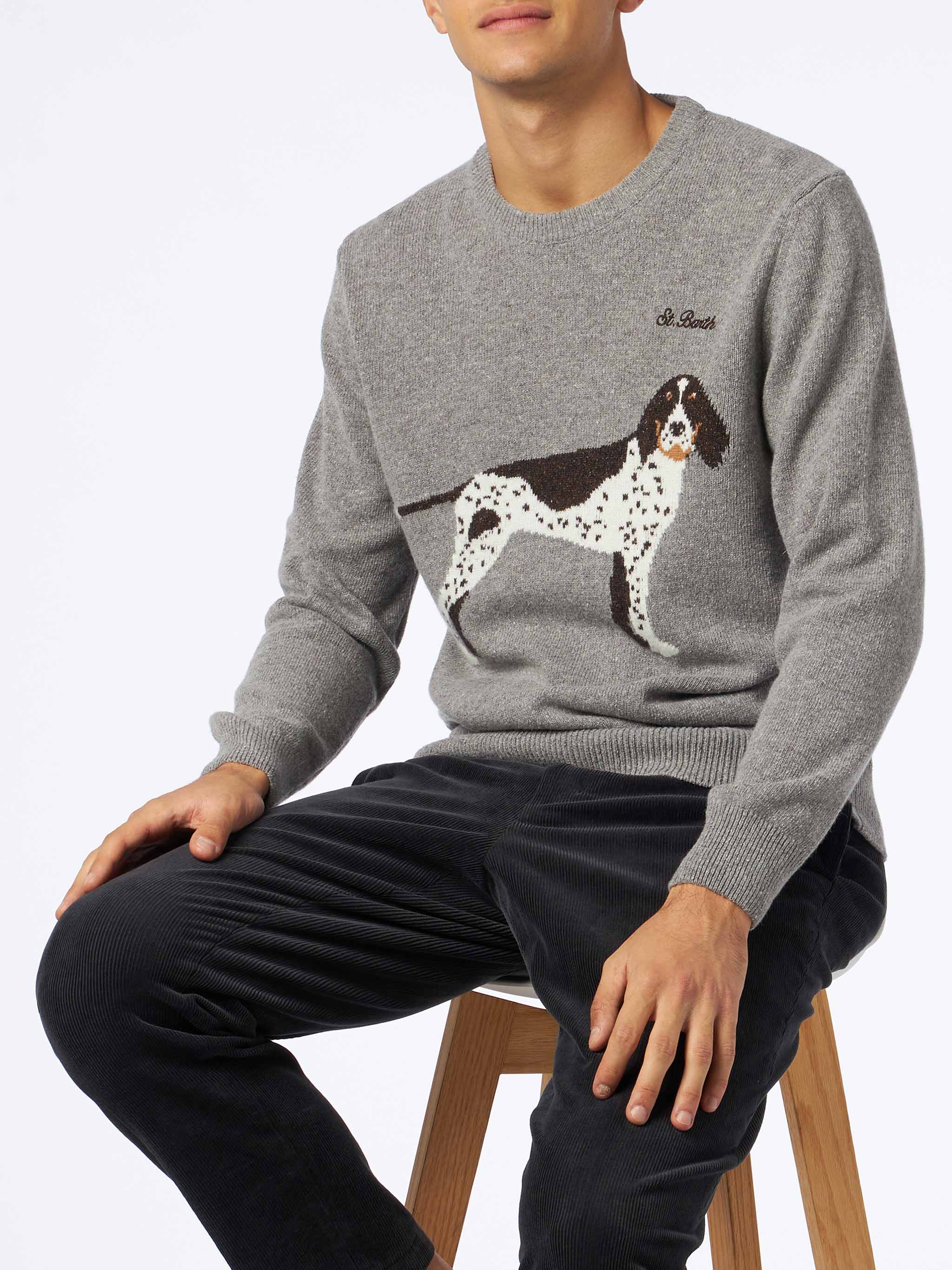 mc2-saint-barth-maglia-heron-uomo-in-filato-donegal-misto-lana-grigio-jacquard-c image 1