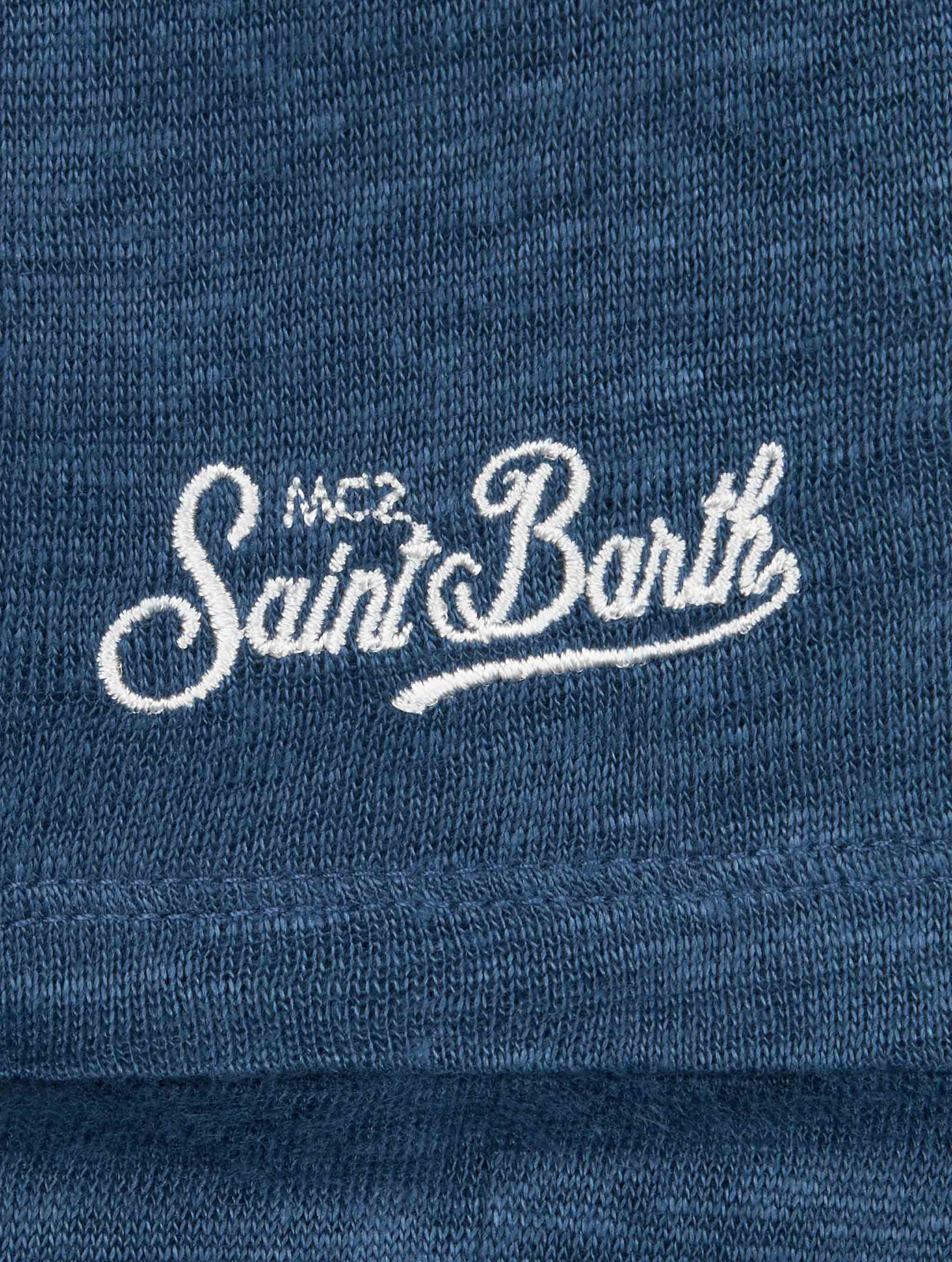 mc2-saint-barth-t-shirt-alex-bambino-in-jersey-di-lino-blu-marino image 3