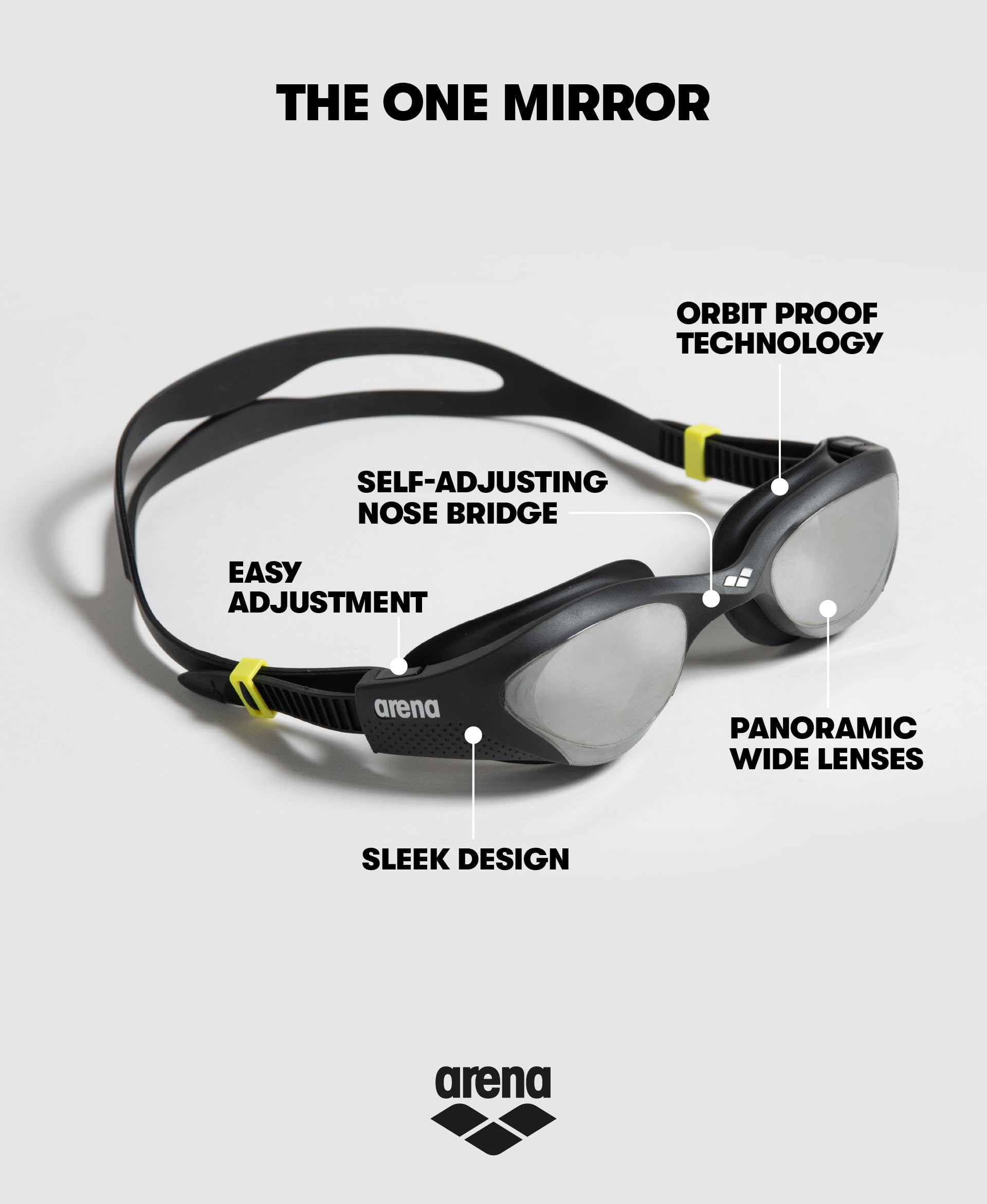 arena-the-one-mirror-occhialini-nuoto-unisex-adulto image 2
