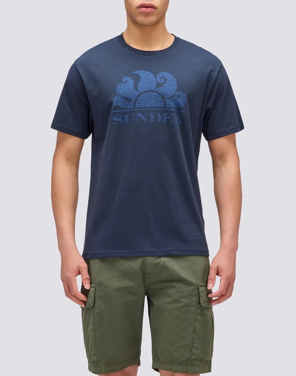 sundek-t-shirt-uomo-maniche-corte-con-maxi-logo image 1