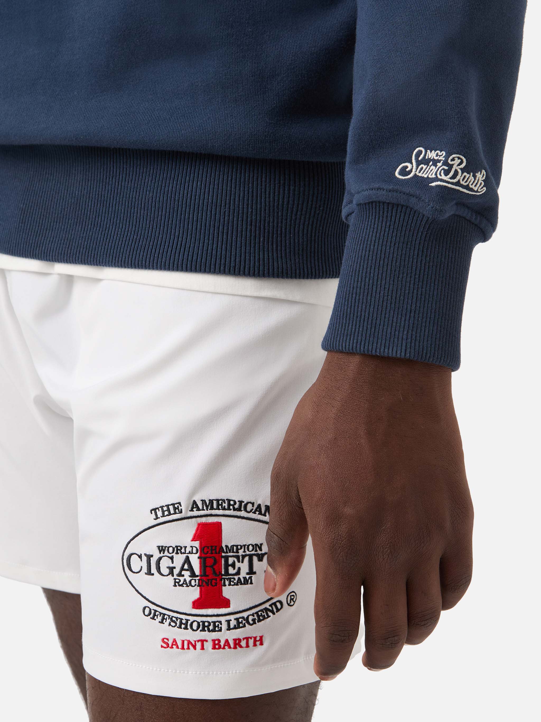 mc2-saint-barth-ponza-felpa-uomo-blu-navy-cigarette-special-edition image 4