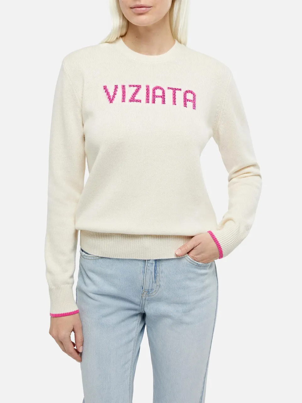 mc2-saint-barth-maglia-new-queen-con-jacquard-viziata-e-strass-bianca image 1