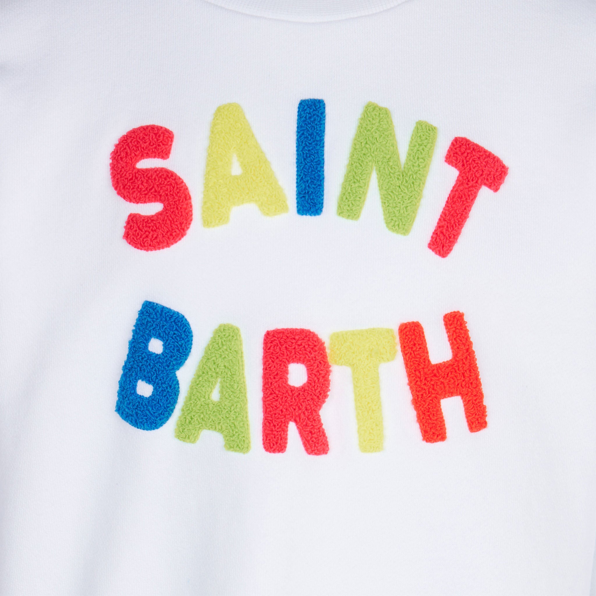 mc2-saint-barth-felpa-da-bambina-danya-in-spugna-con-patch-multicolor image 2