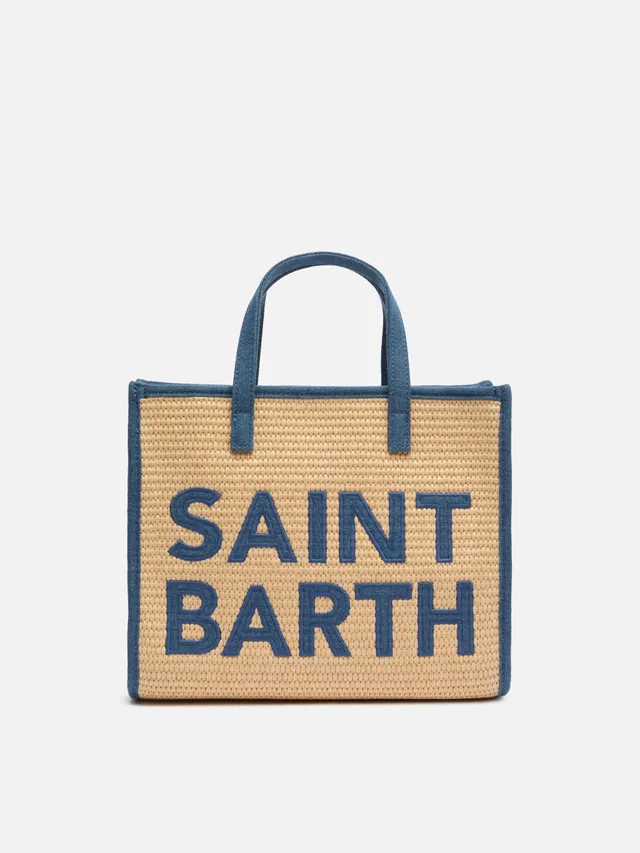 mc2-saint-barth-vivian-mid-straw-borsa-paglia-beige-patch-denim image 1