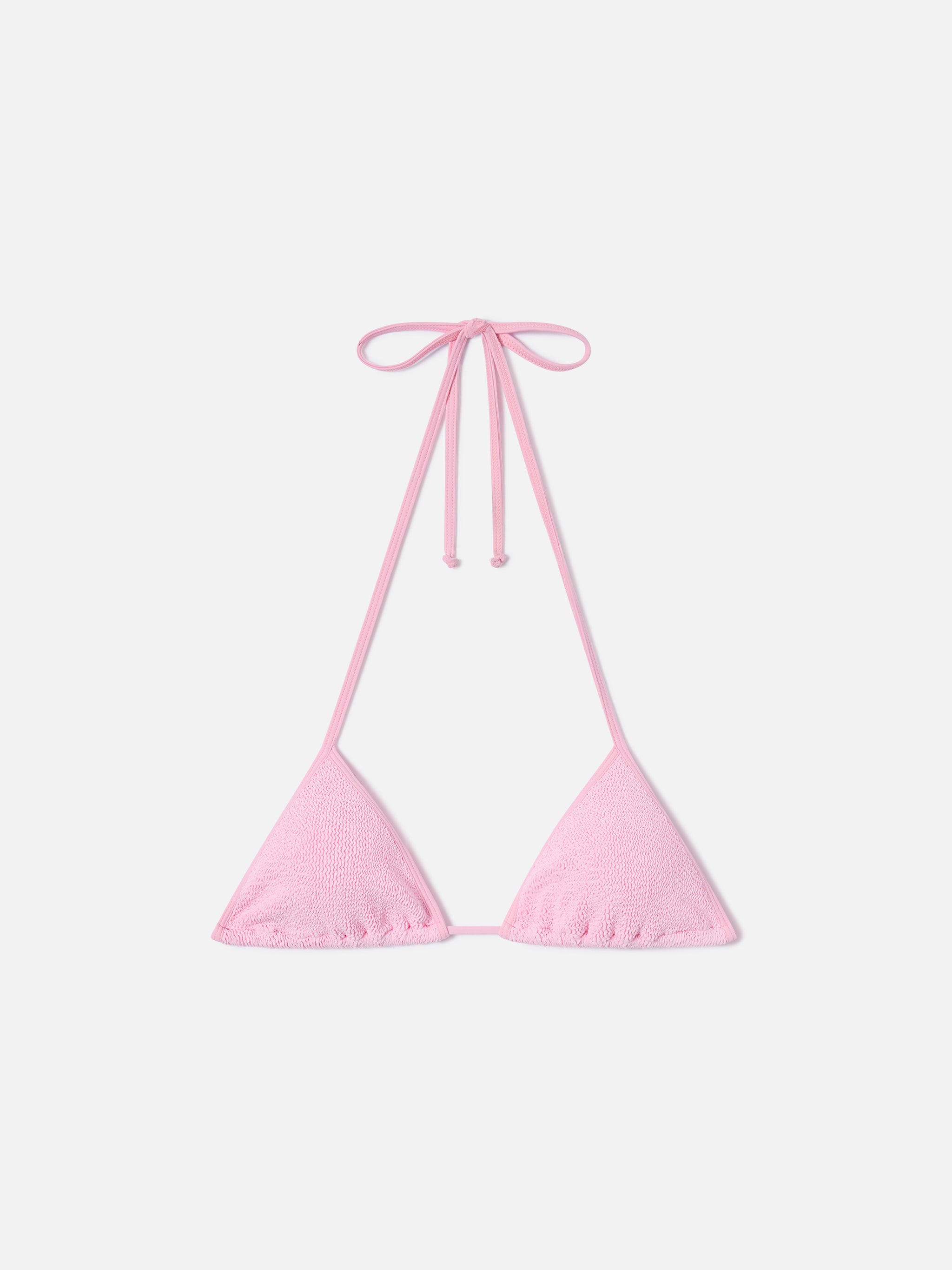 mc2-saint-barth-leah-string-top-bikini-triangolo-donna-rosa-profili-bianchi image 1