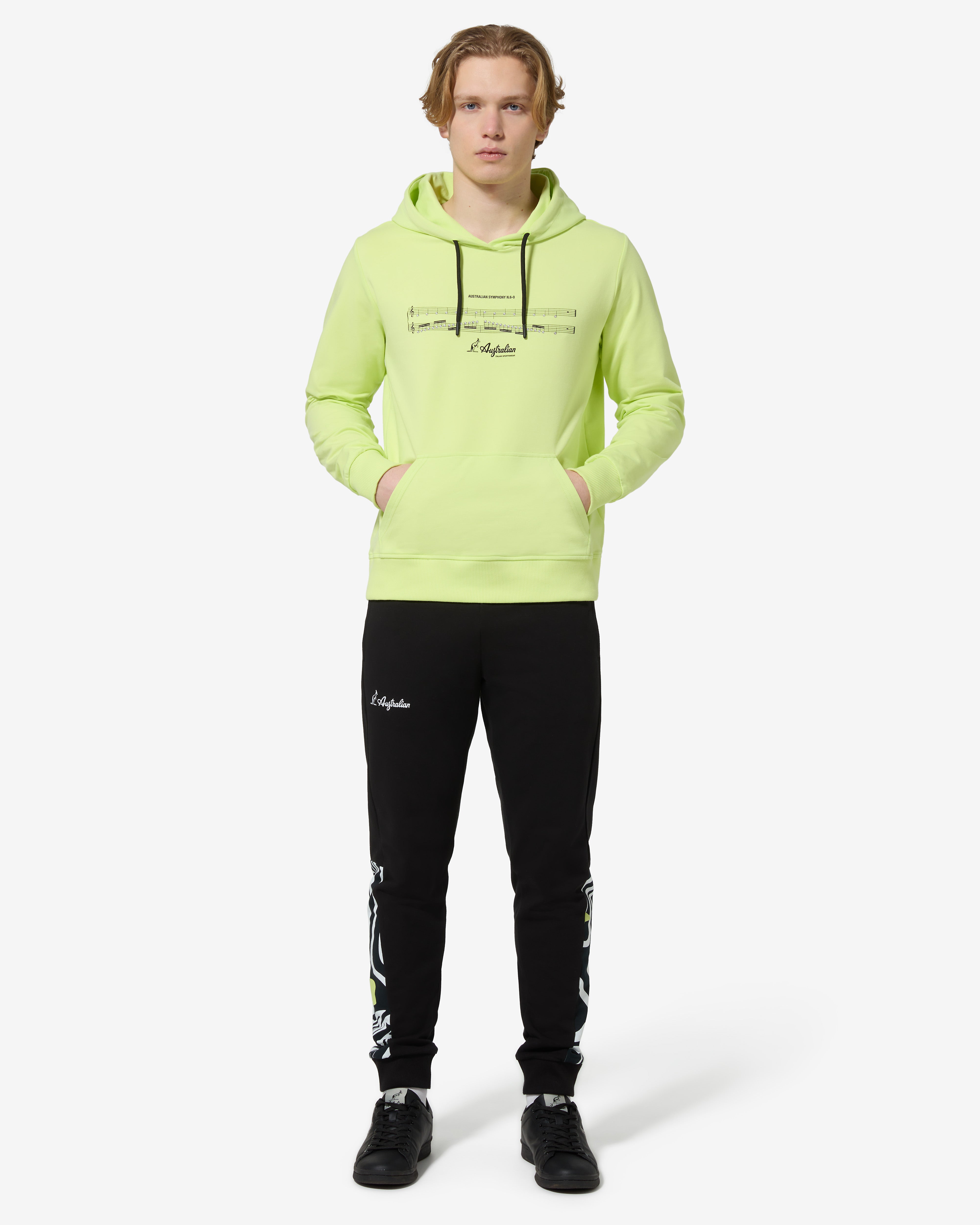 australian-symphony-felpa-con-cappuccio-cotone-lime image 2
