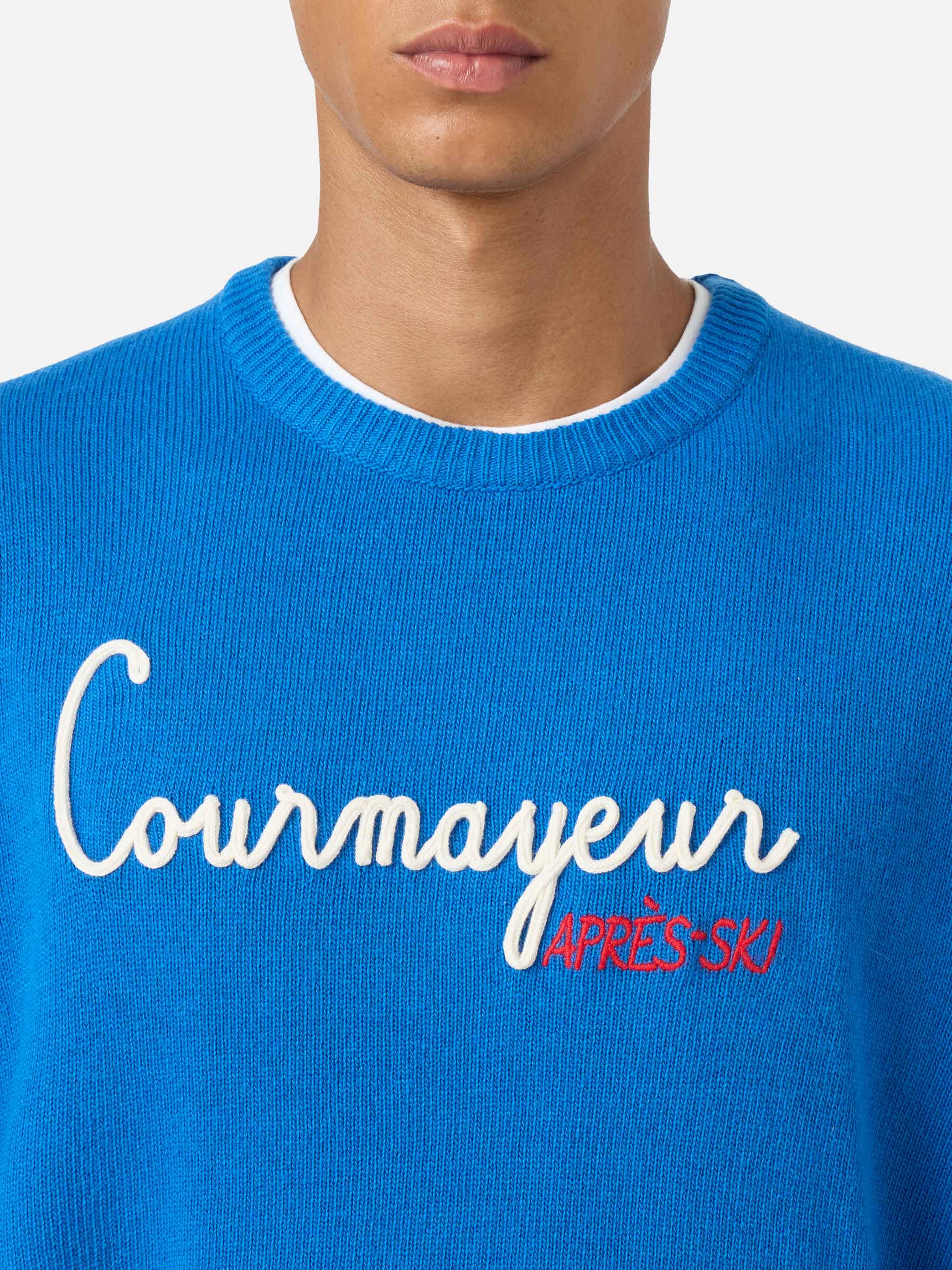 mc2-saint-barth-heron-maglione-girocollo-uomo-blu-ski-con-ricamo-courma-apres-sk image 2