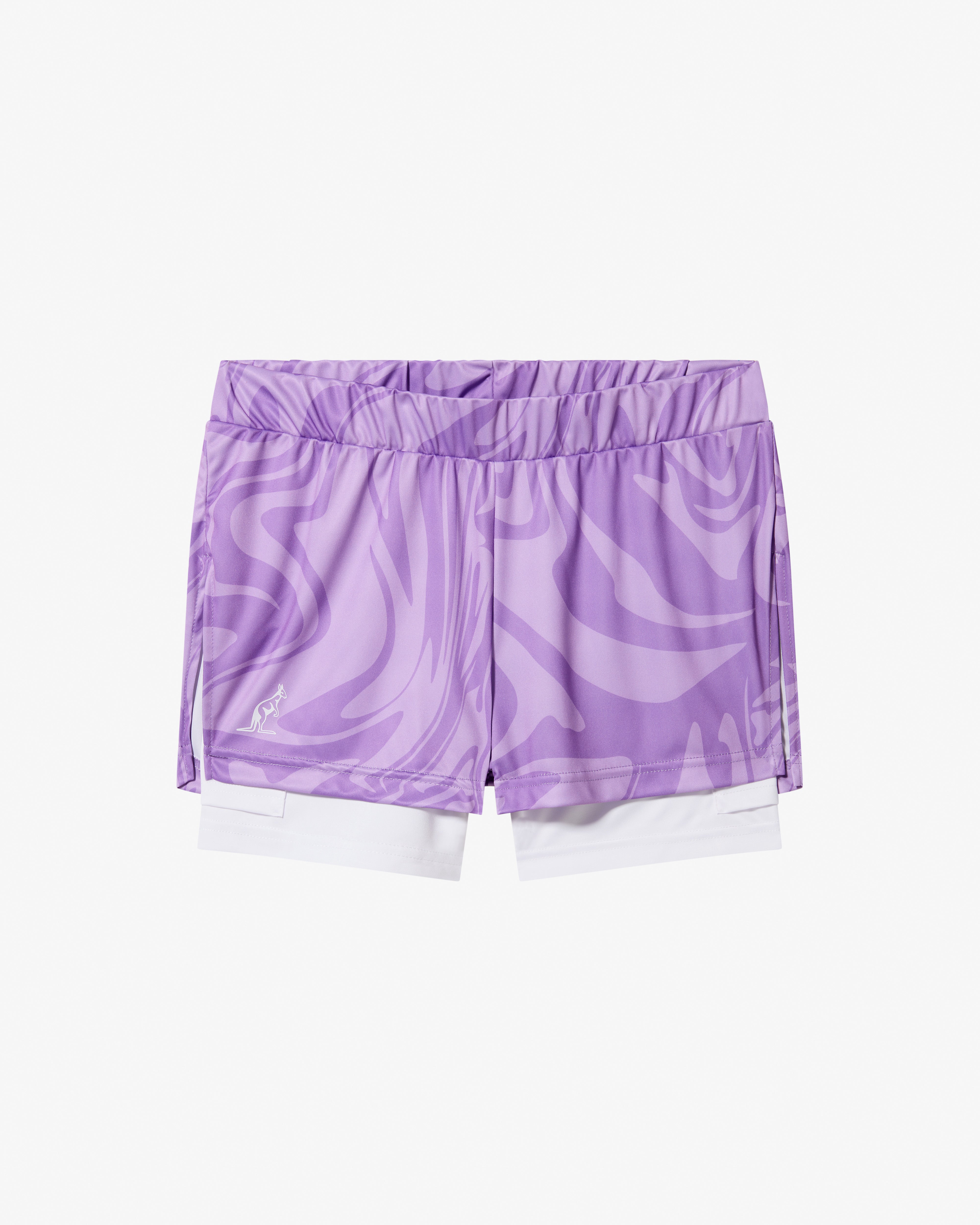 australian-ripple-short-bianco-ace-con-sottopantaloncino image 6