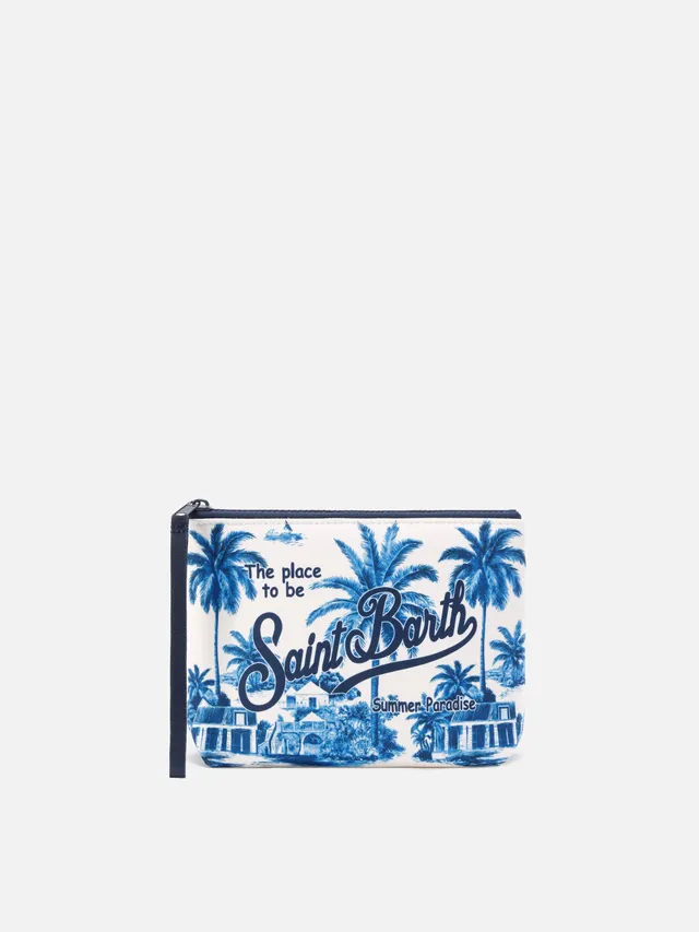 mc2-saint-barth-aline-pochette-in-scuba-blu-toile-de-jouy-special-edition image 1
