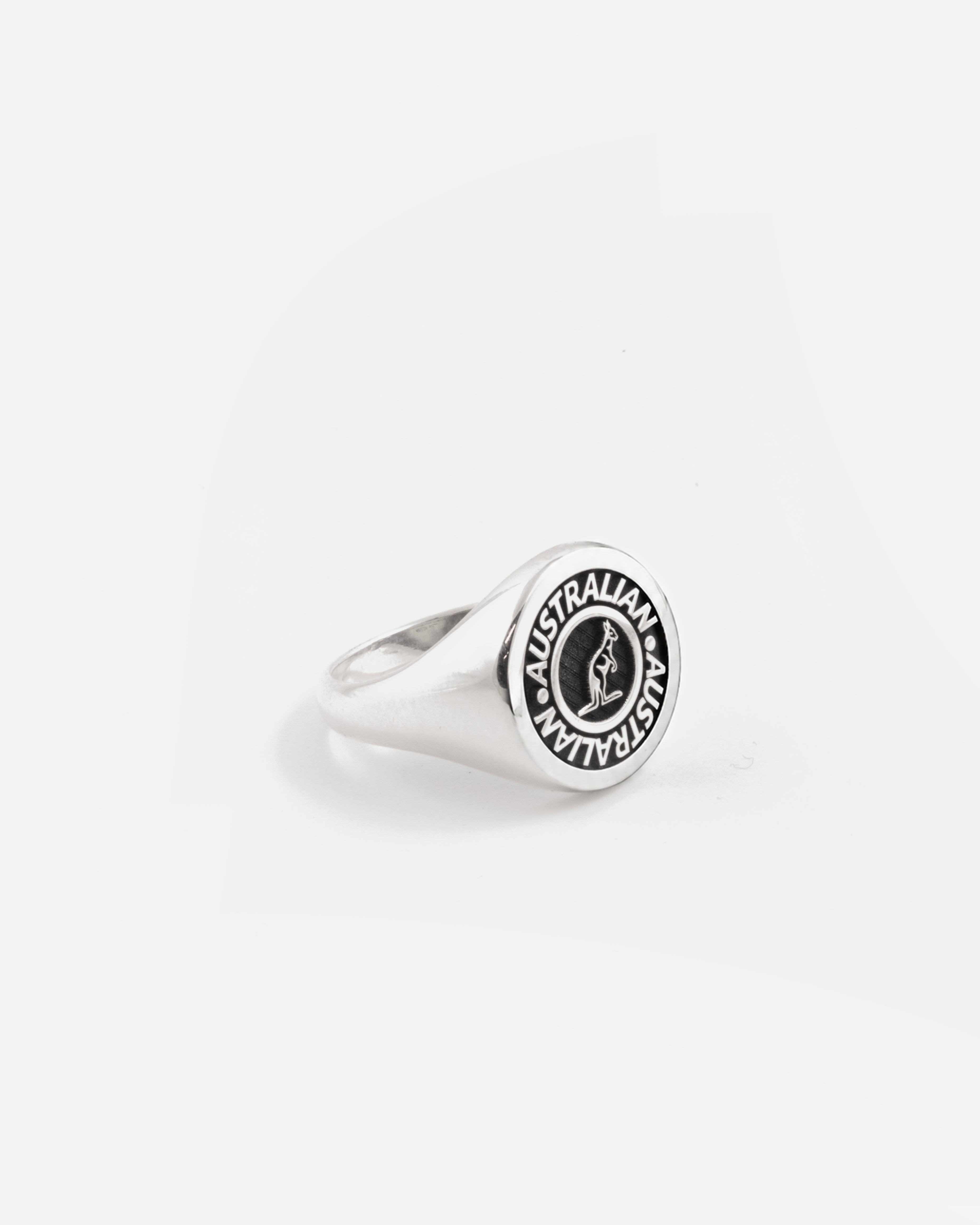 australian-chevalier-ring-argento-testa-tonda-15-mm image 1