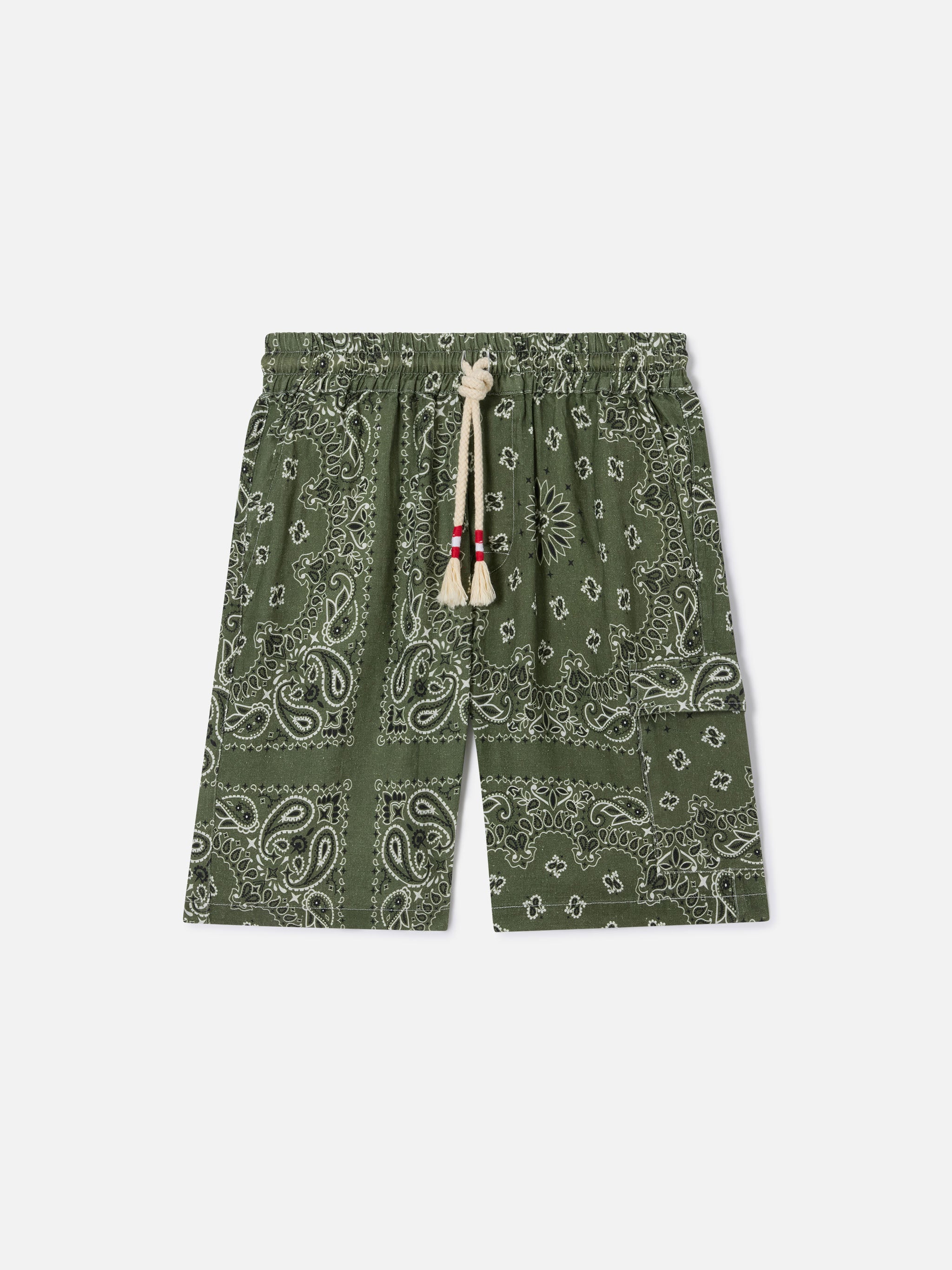 mc2-saint-barth-bermuda-marseille-uomo-in-lino-bandana-verde-militare image 4