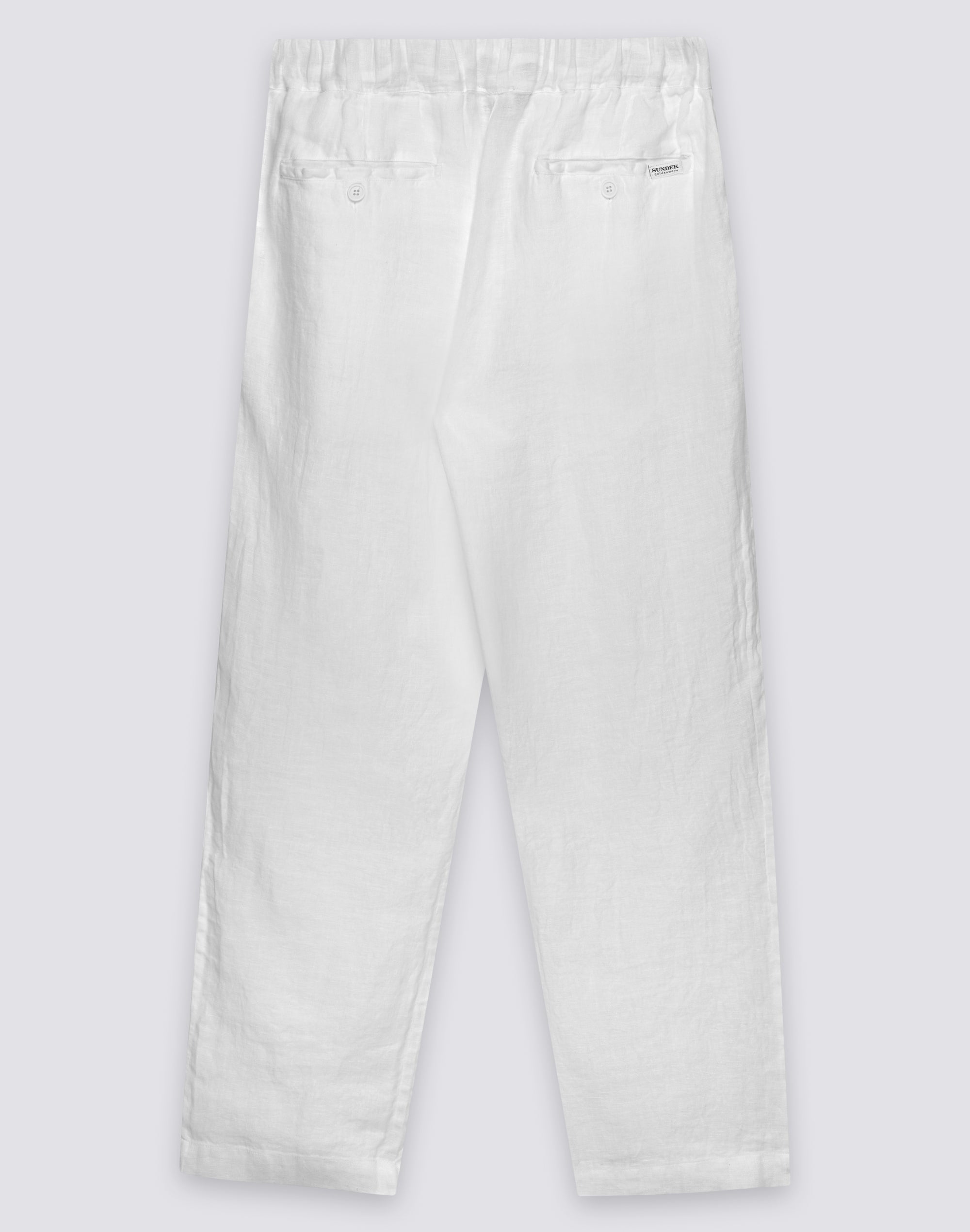 sundek-pantaloni-lunghi-uomo-a-vita-elasticata-in-lino image 2