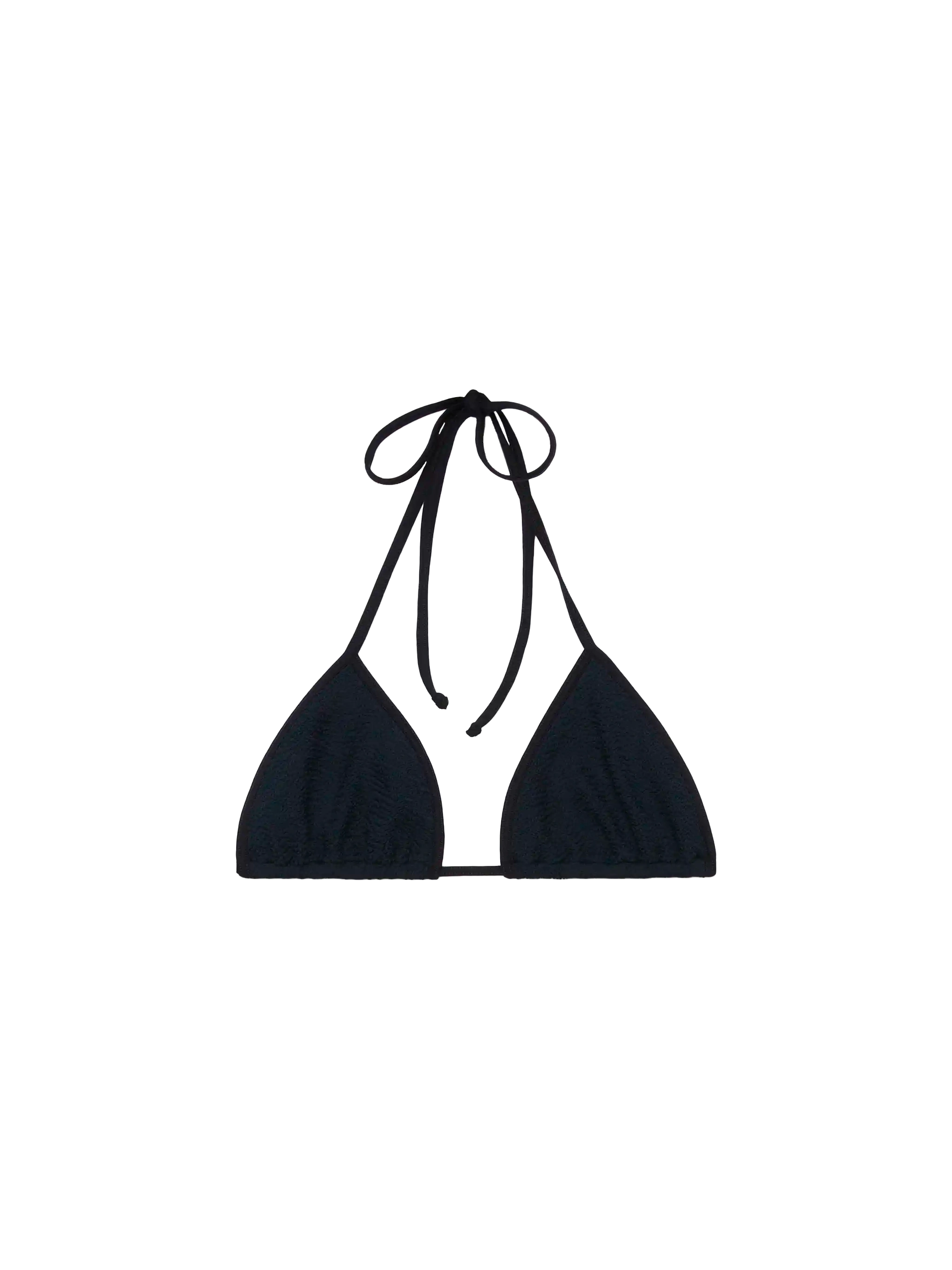 mc2-saint-barth-top-bikini-leah-triangolo-crinkle-nero-donna image 1
