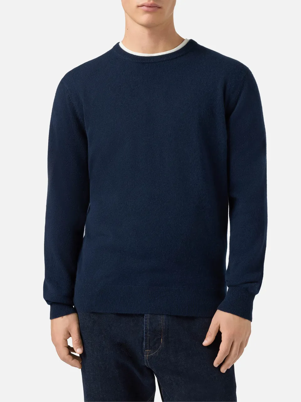 mc2-saint-barth-maglione-uomo-regent-girocollo-blu-notte-100-cashmere image 1