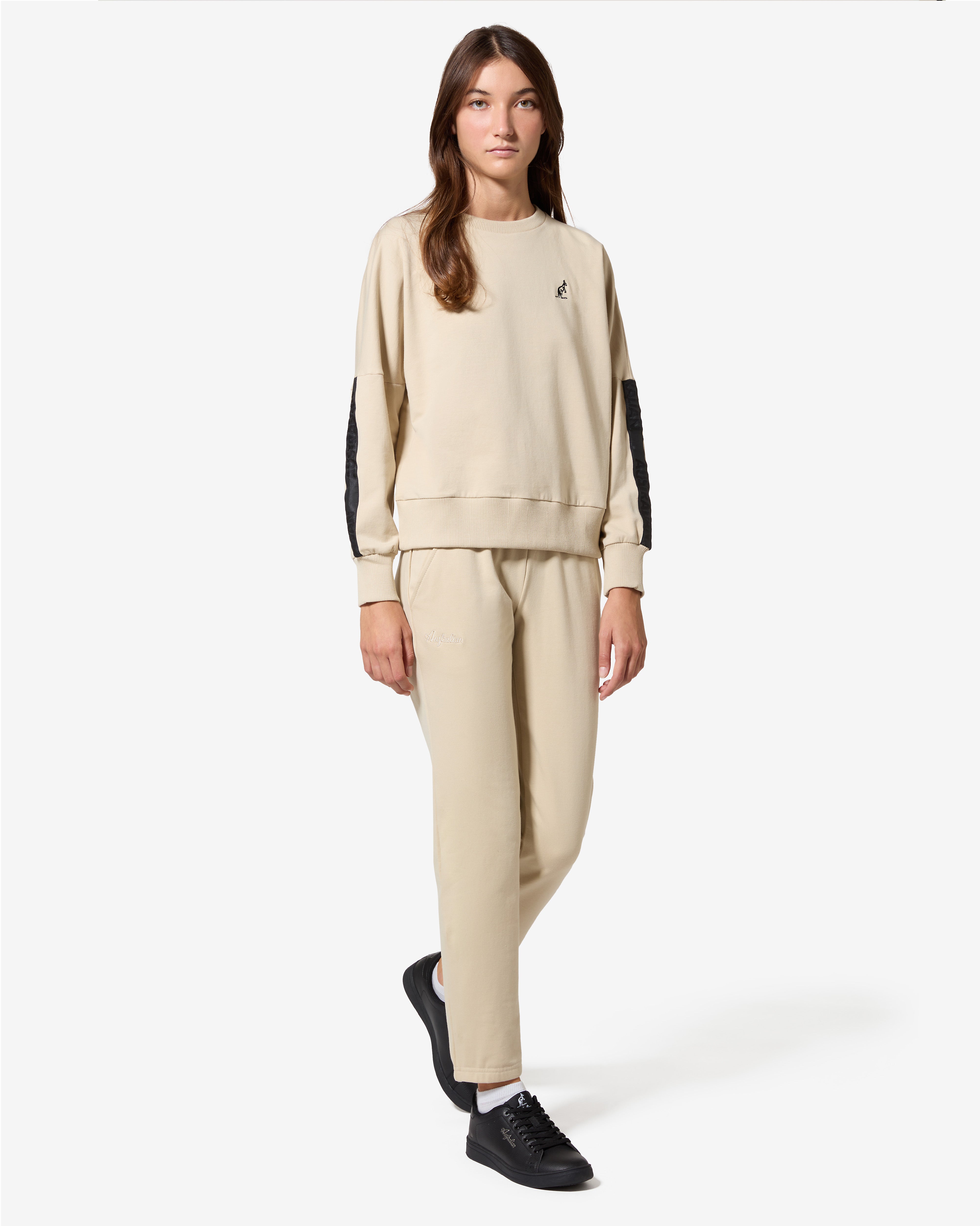 australian-essentials-track-pant-pantaloni-in-felpa-sabbia image 2