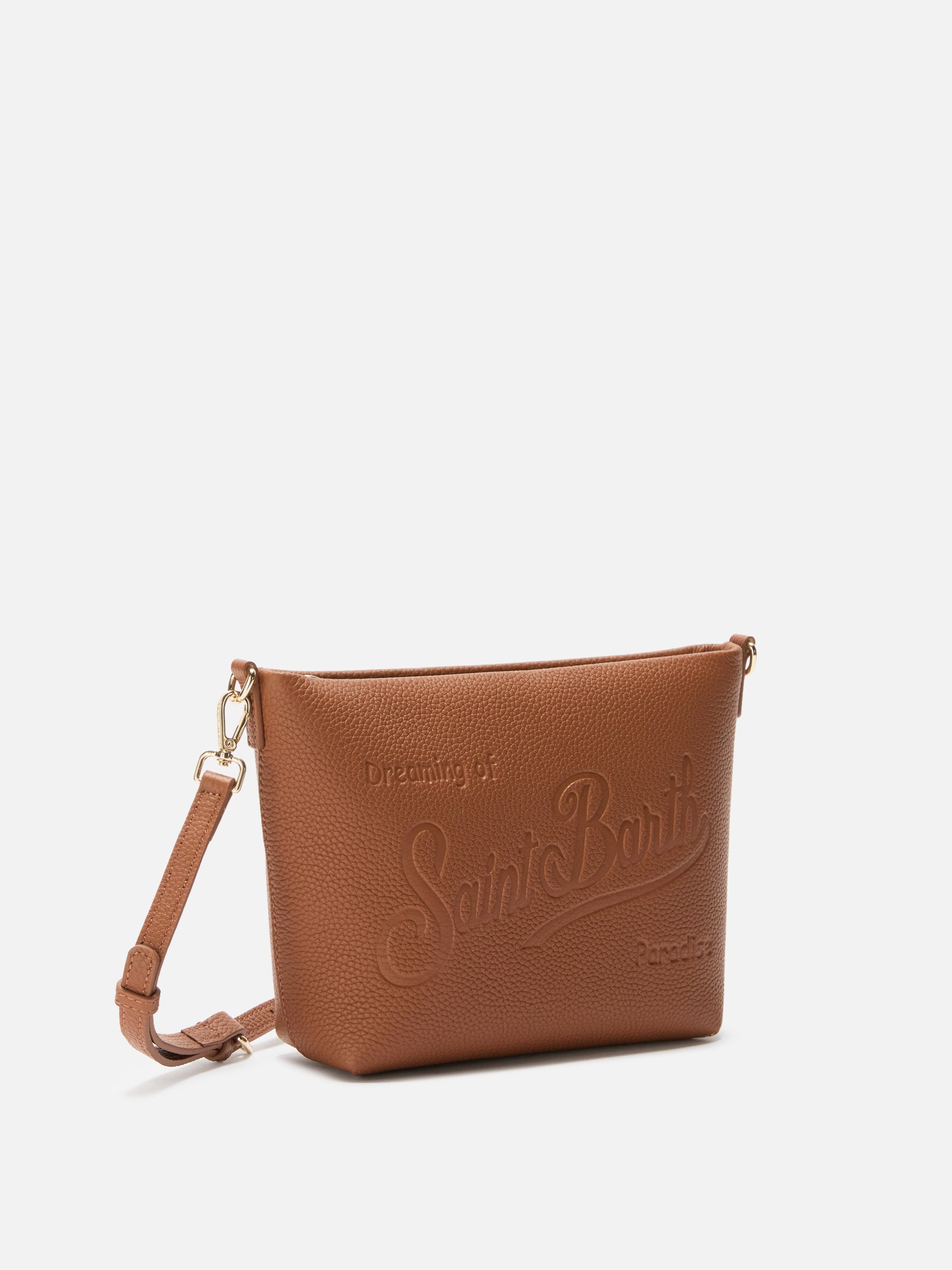 mc2-saint-barth-borsa-aline-bag-a-spalla-in-pelle-martellata-cuoio image 3