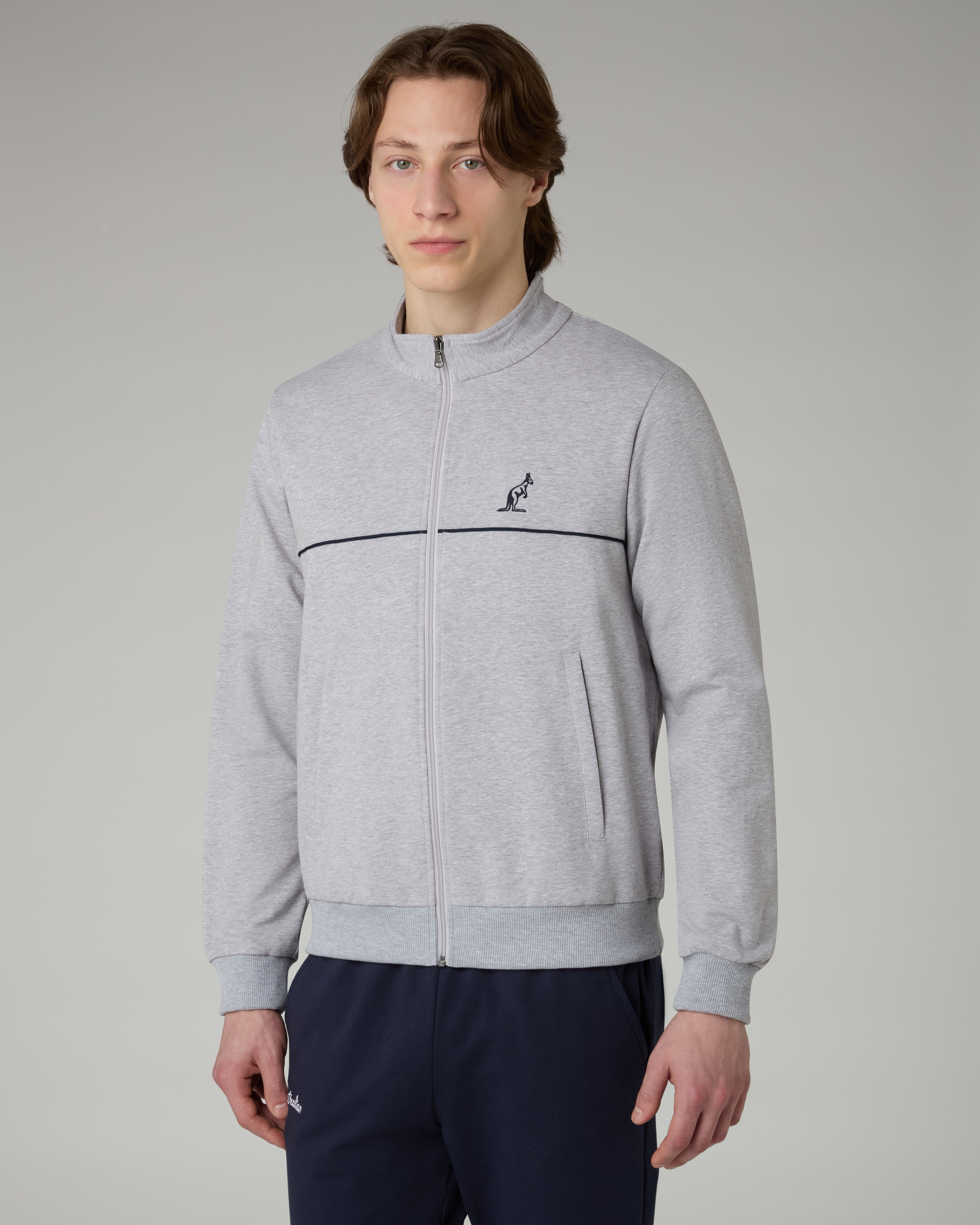 australian-essential-line-tuta-in-felpa-grigio-melange image 3
