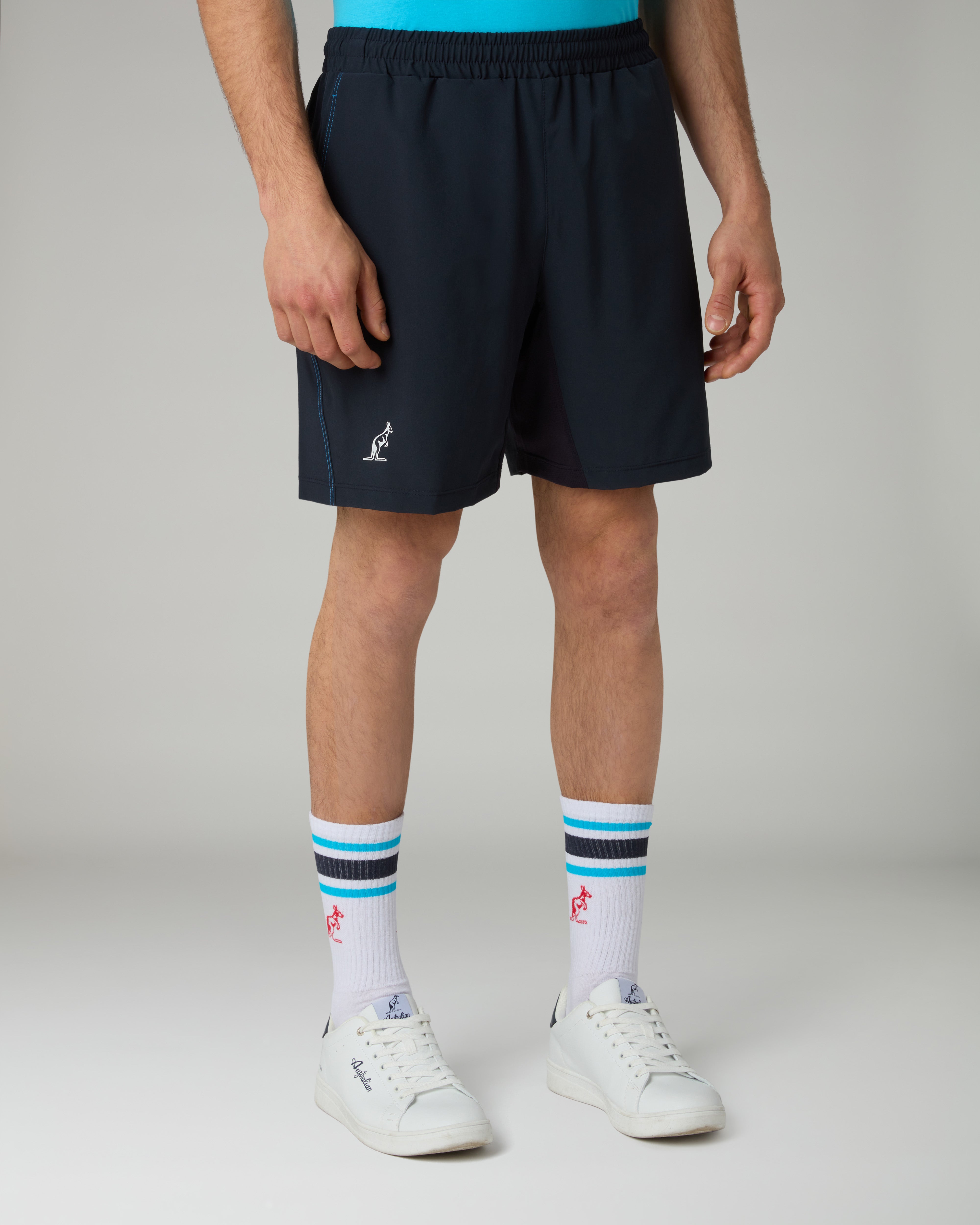 australian-ultra-short-slam-short-tennis-bi-elastico-blu image 1