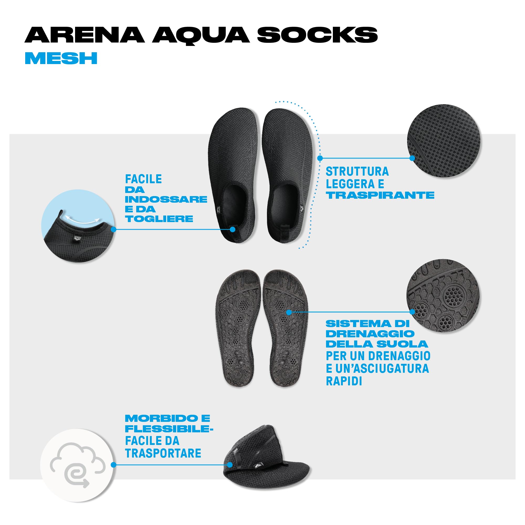arena-aqua-socks-mesh-scarpette-da-scoglio-unisex-adulto image 5