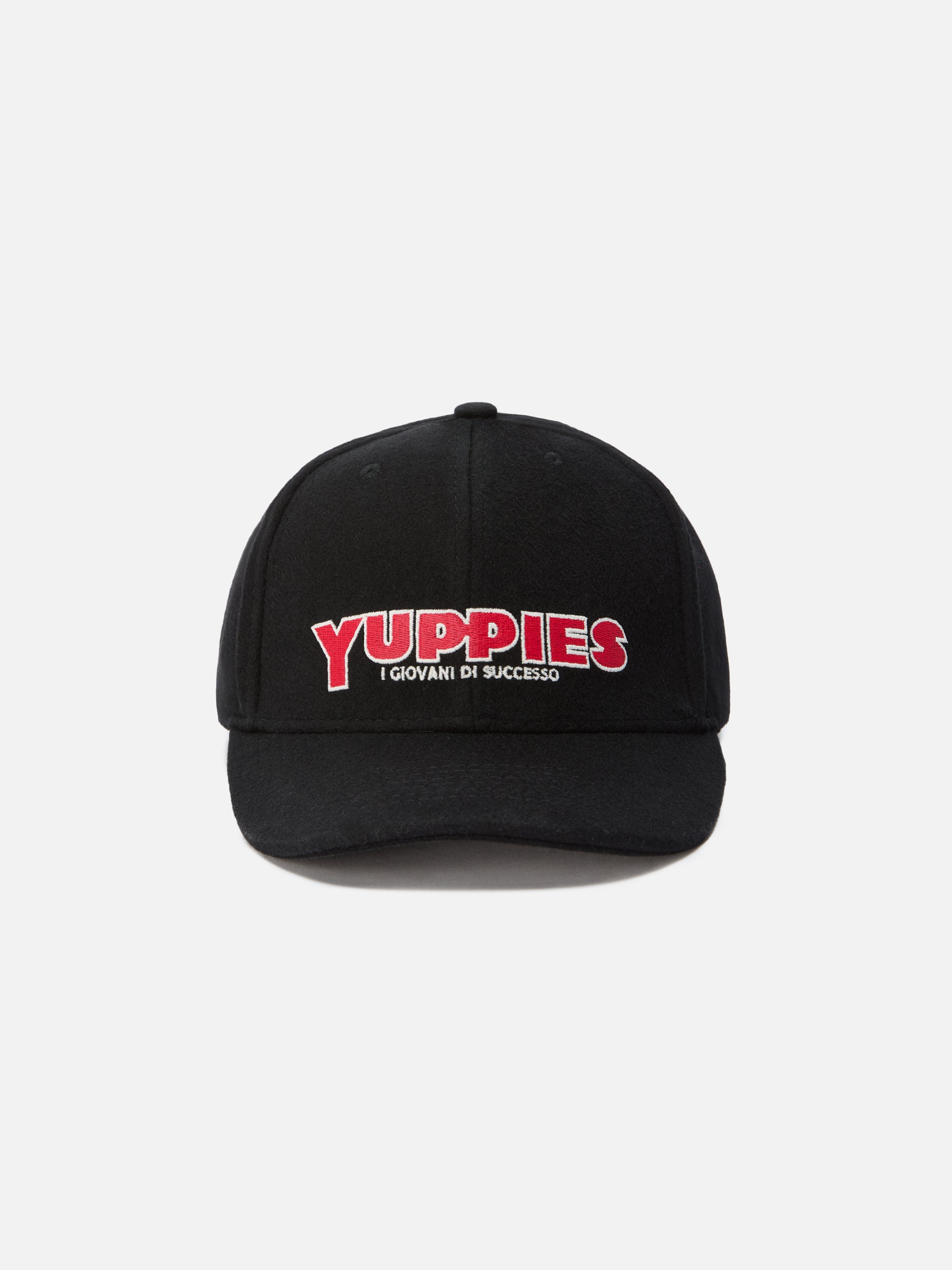 mc2-saint-barth-cappello-baseball-wool-nero-ricamo-yuppies image 1