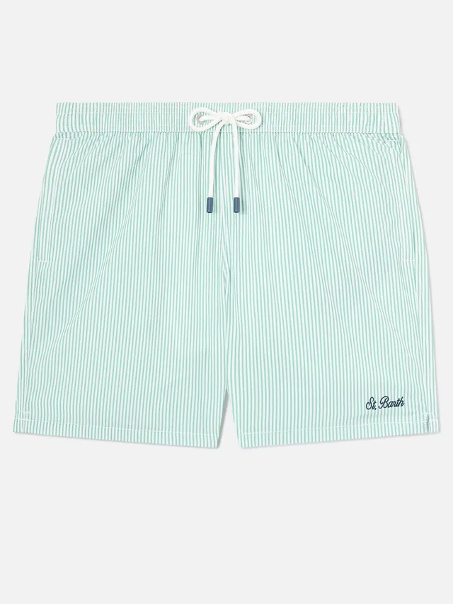 mc2-saint-barth-costume-mare-patmos-seersucker-rigato-verde-salvia-e-bianco-uomo image 1