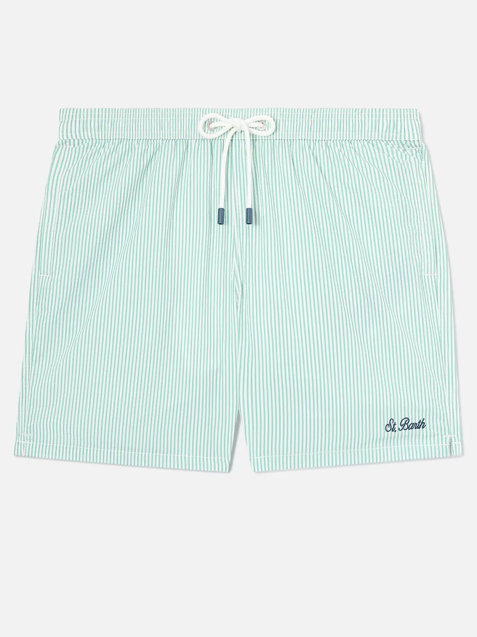 mc2-saint-barth-costume-mare-patmos-seersucker-rigato-verde-salvia-e-bianco-uomo image 1