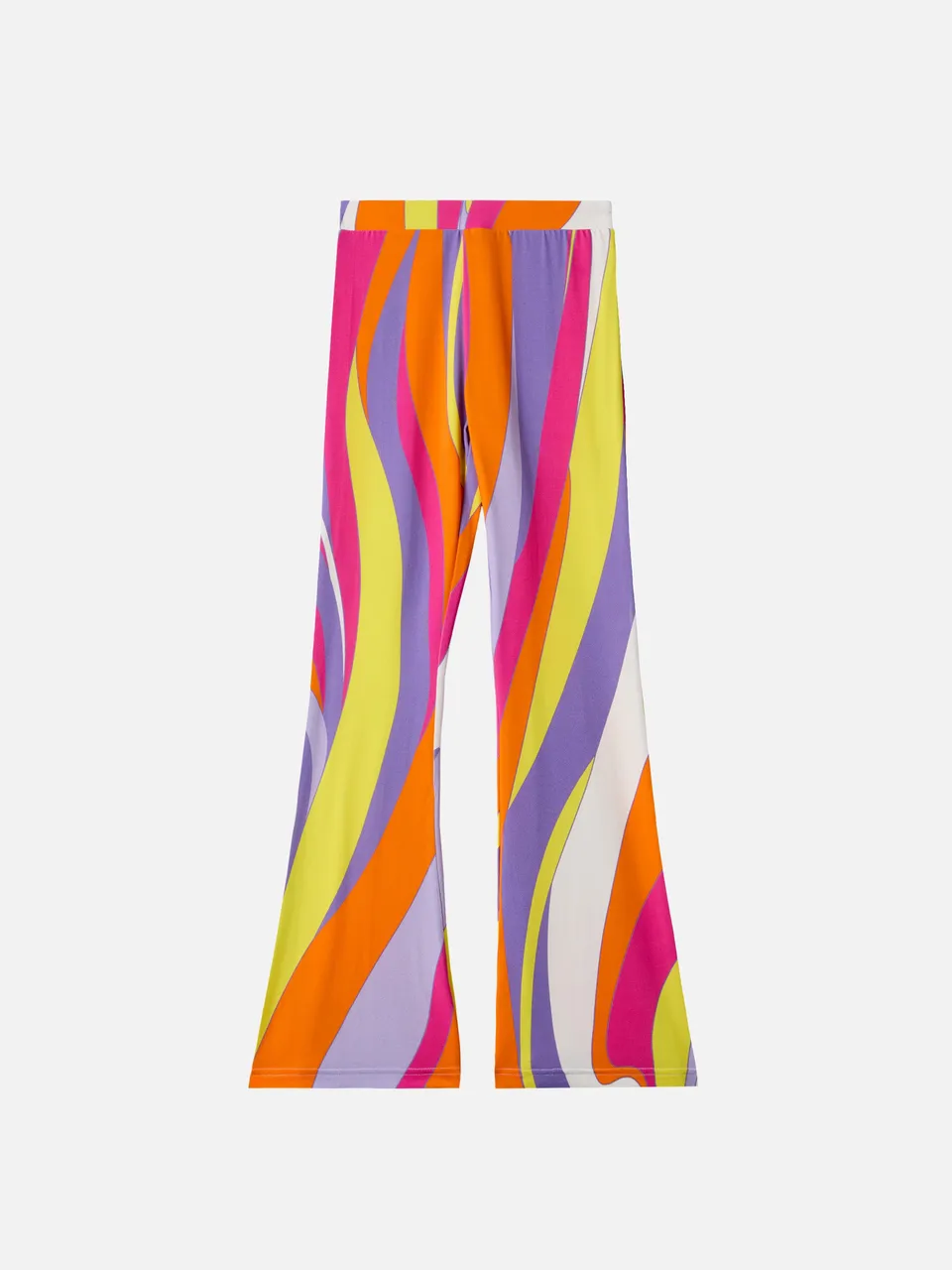 mc2-saint-barth-pantaloni-flare-gwenda-jr-con-stampa-shape-wave-per-bambina image 1