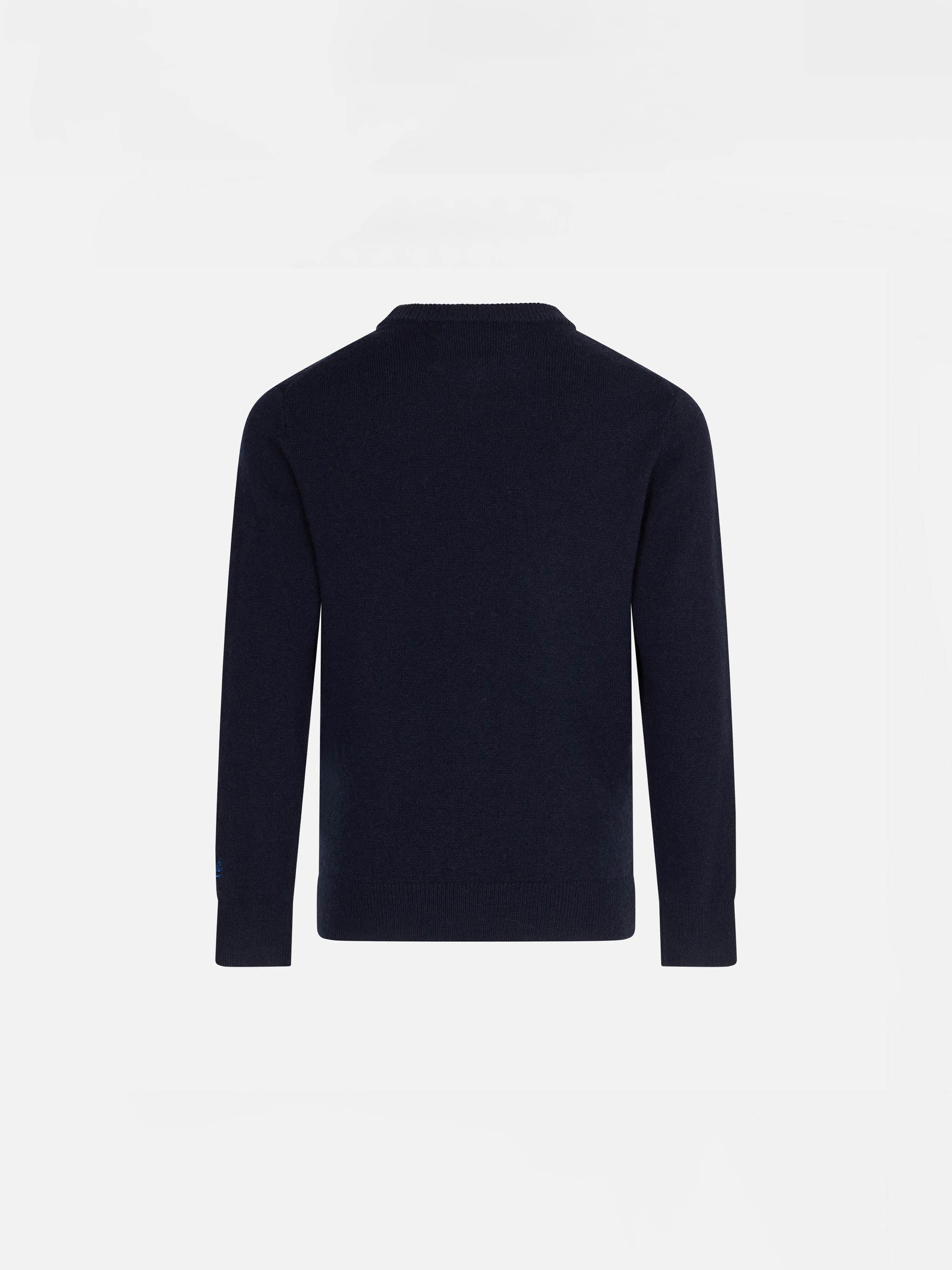 mc2-saint-barth-dou0006-maglione-bambino-blu-navy-jacquard-cortina image 2