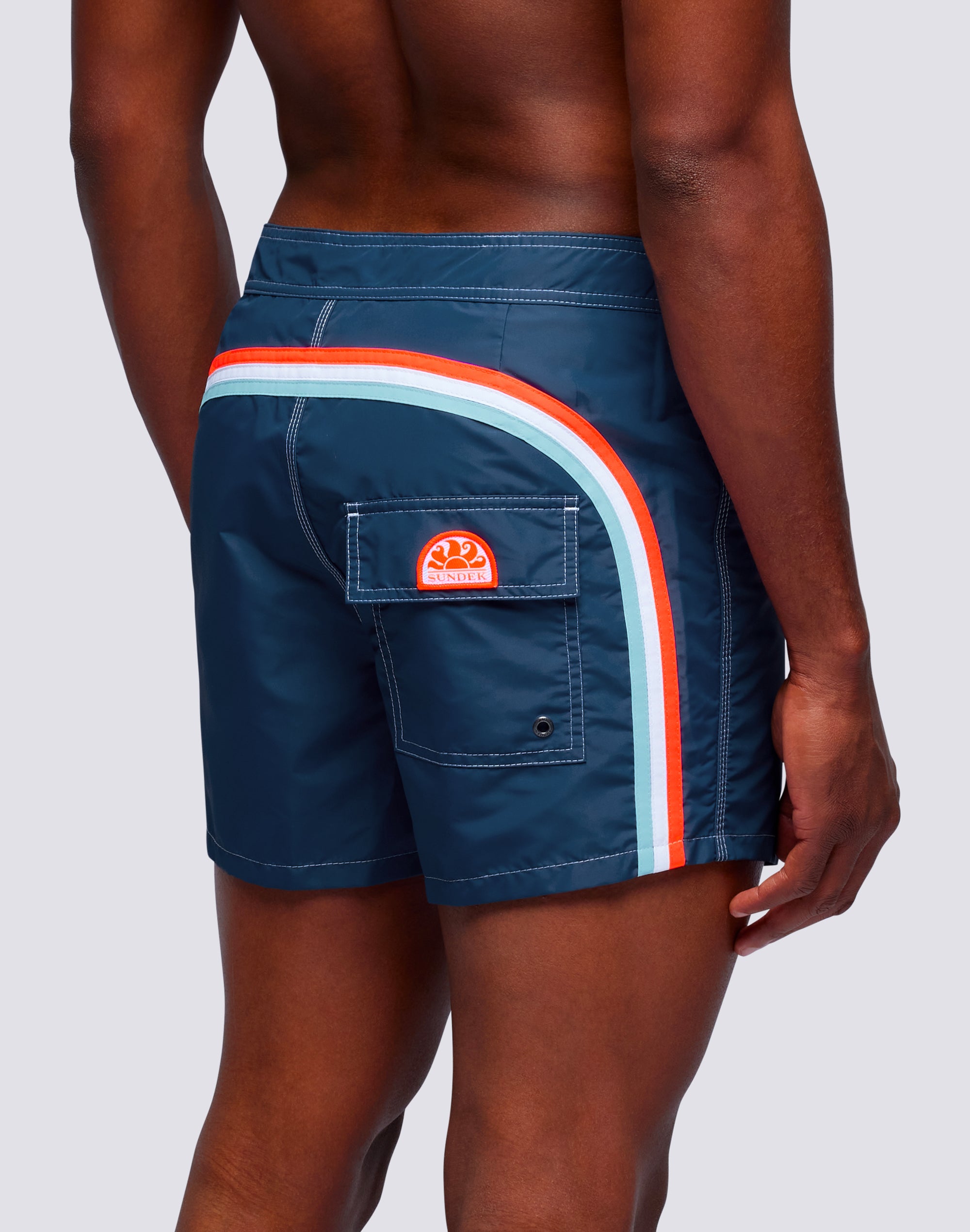 sundek-costume-boxer-uomo-iconic-taffeta-35-cm-arcobaleno image 1