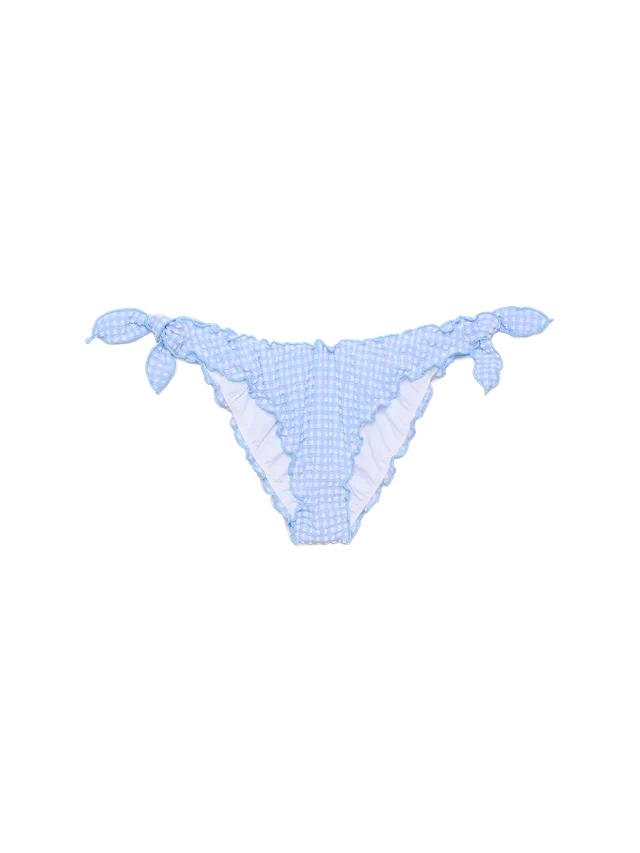 mc2-saint-barth-moon-slip-mare-donna-classico-seersucker-stampa-vichy-azzurro image 1