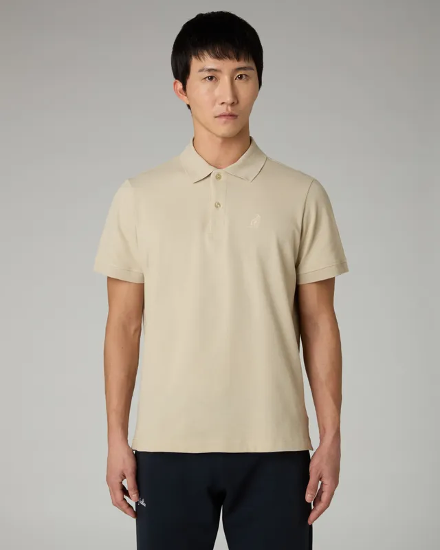 australian-easy-polo-shirt-sabbia-in-piquet image 1