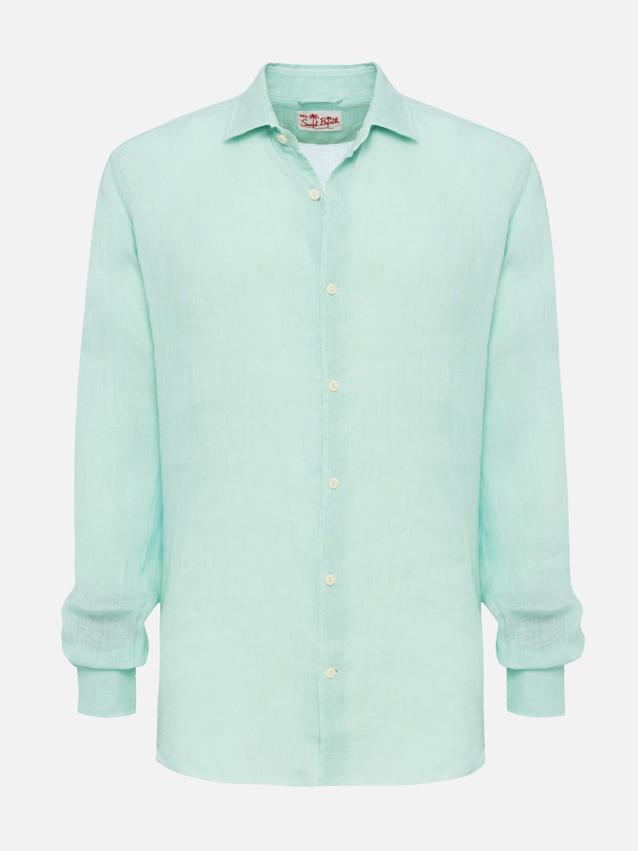 mc2-saint-barth-camicia-pamplona-uomo-in-lino-verde-salvia image 4