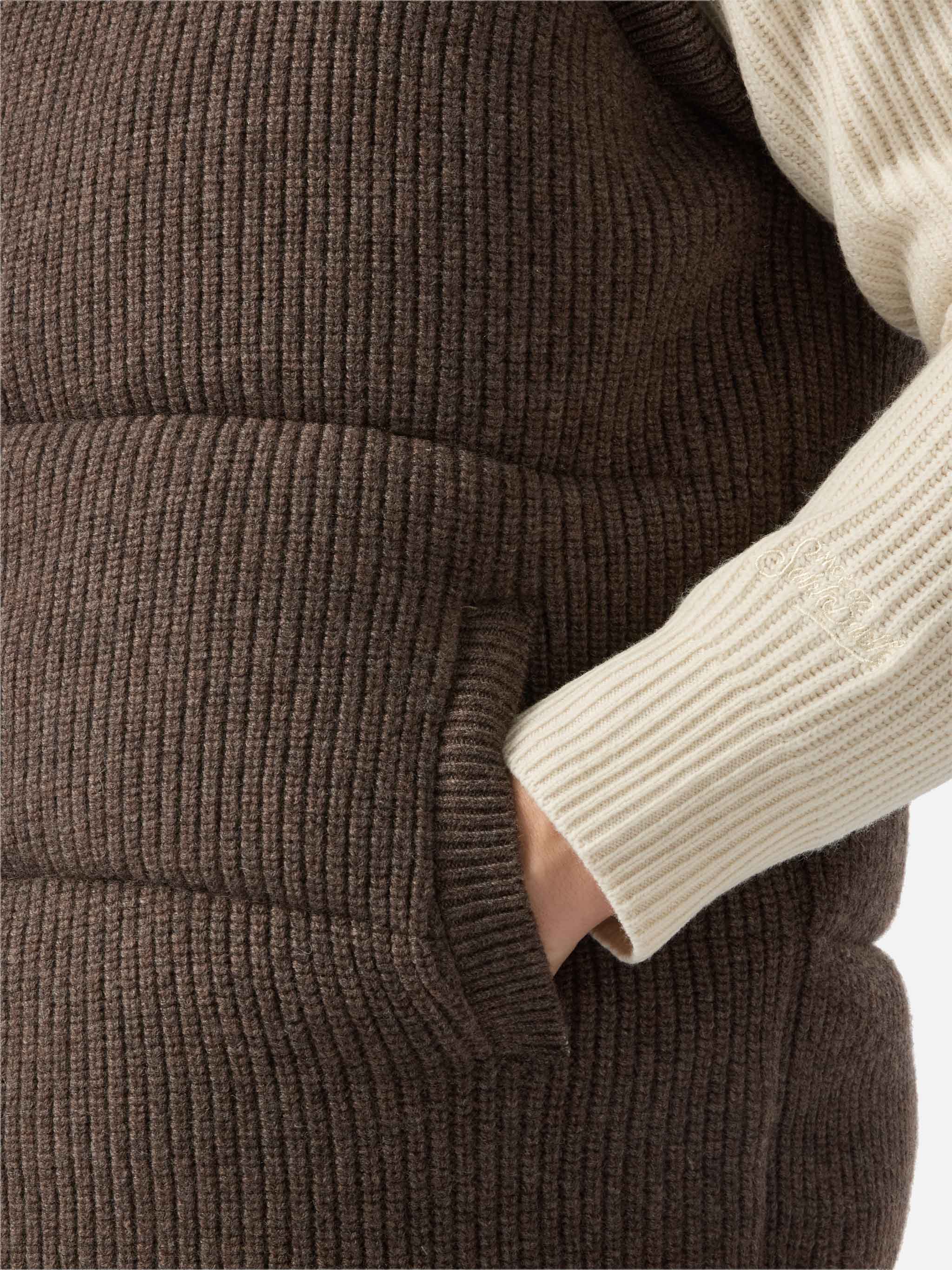 mc2-saint-barth-gilet-imbottito-leeds-knit-nocciola-uomo image 5