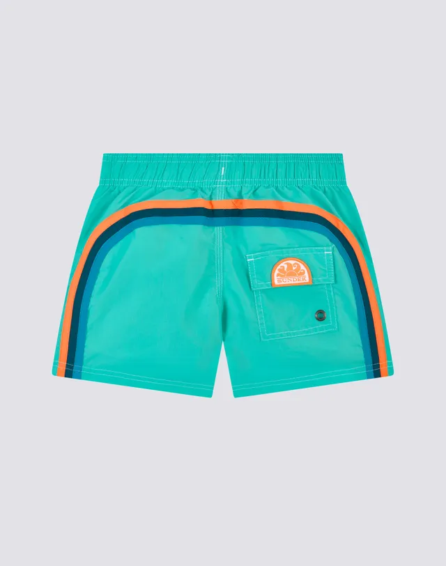 sundek-costume-mare-bambino-corto-vita-elasticata-iconic-taffeta-b504bdta100 image 1