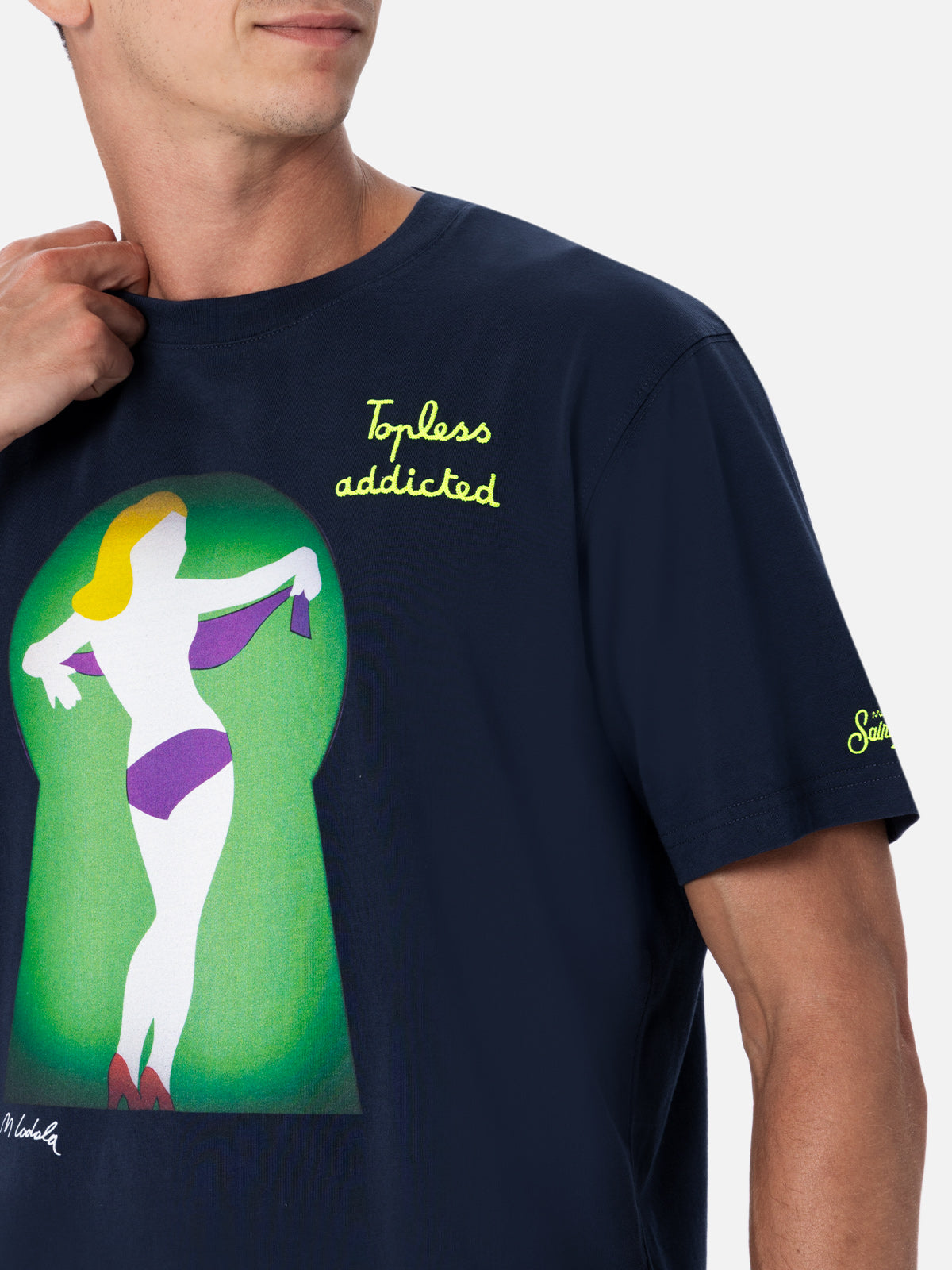 mc2-saint-barth-t-shirt-man-uomo-cotone-lodola-special-edition image 3