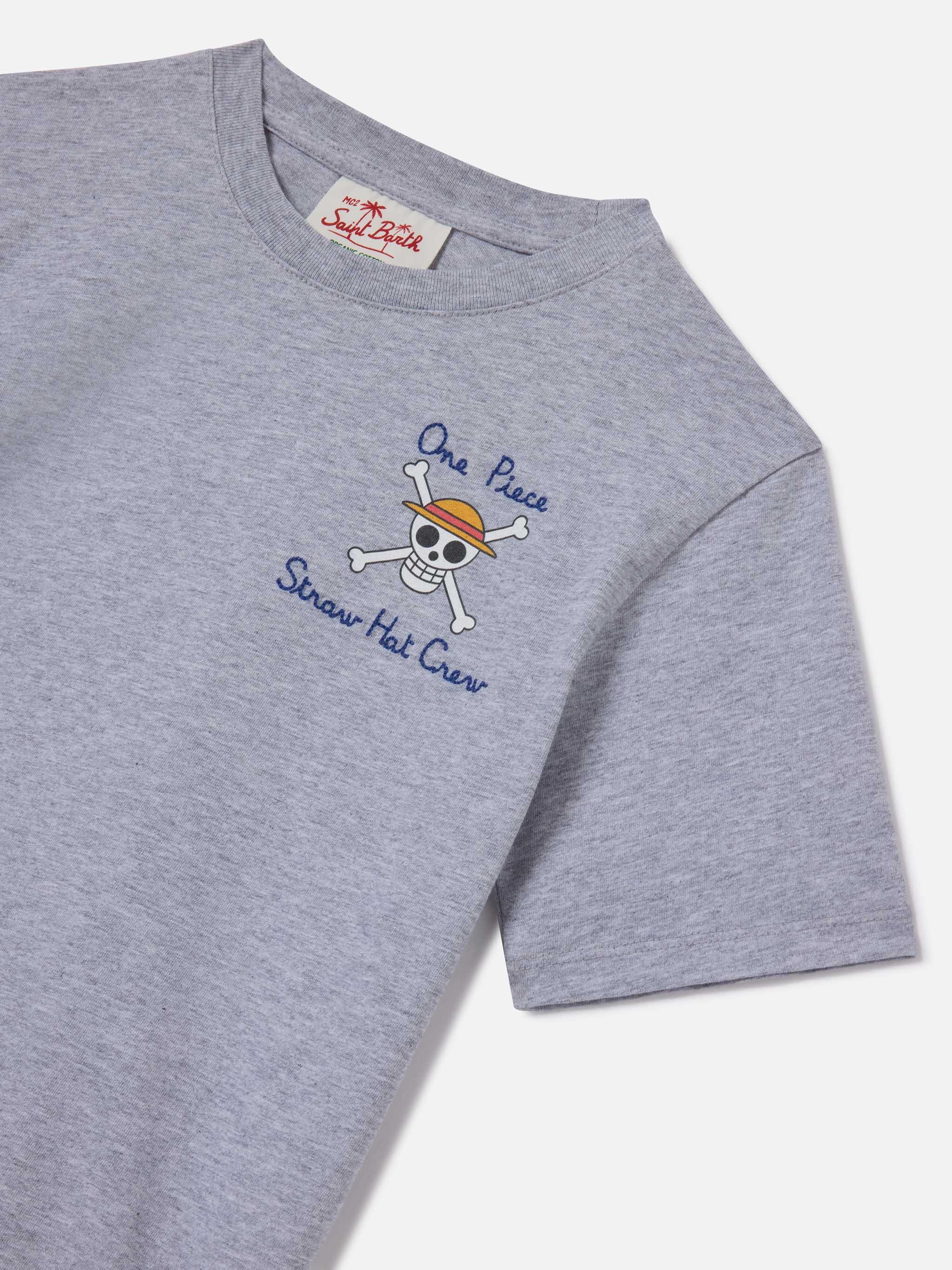 mc2-saint-barth-portland-jr-t-shirt-bambino-grigia-one-piece-luffy image 2