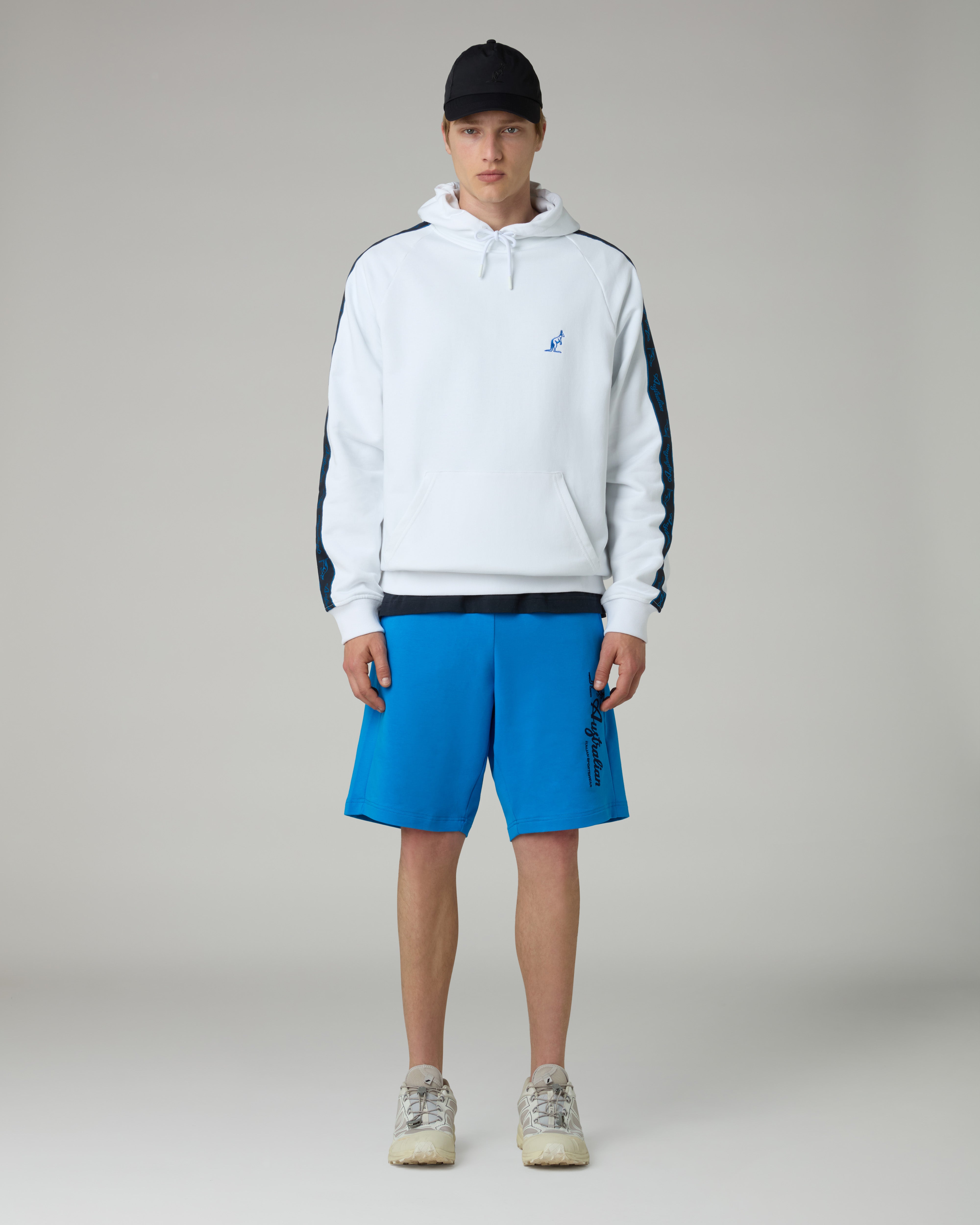 australian-tape-hoodie-felpa-cappuccio-uomo-bianco image 2