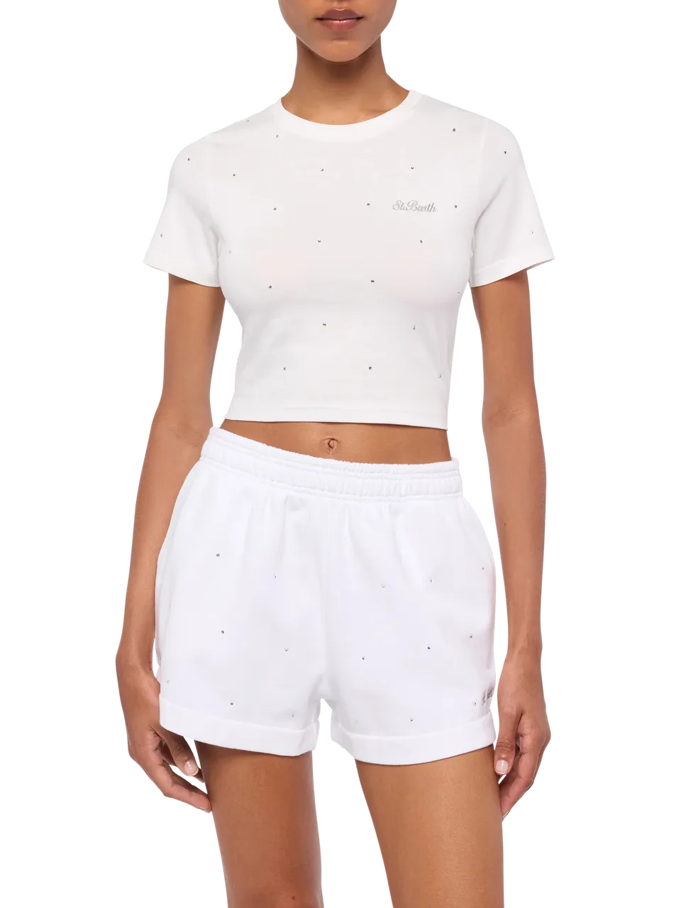 t-shirt-mc2-saint-barth-nives-in-cotone-bianco-con-applicazioni-di-strass image 1