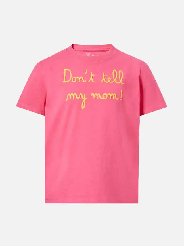 mc2-saint-barth-t-shirt-bambina-elly-fuchsia-con-ricamo-logo image 1