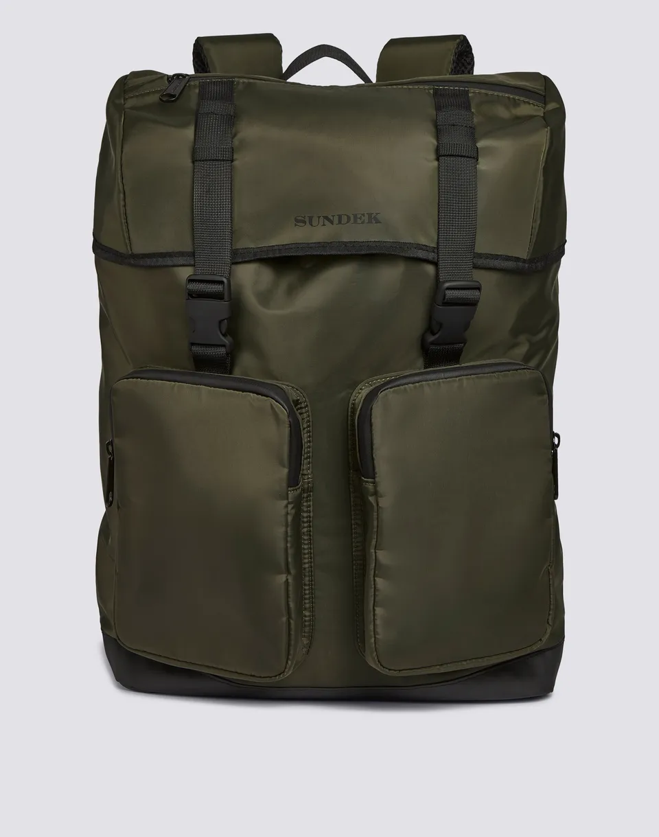 sundek-zaino-in-nylon-shiny-con-tasche-cargo-zaino-urban-uomo image 1